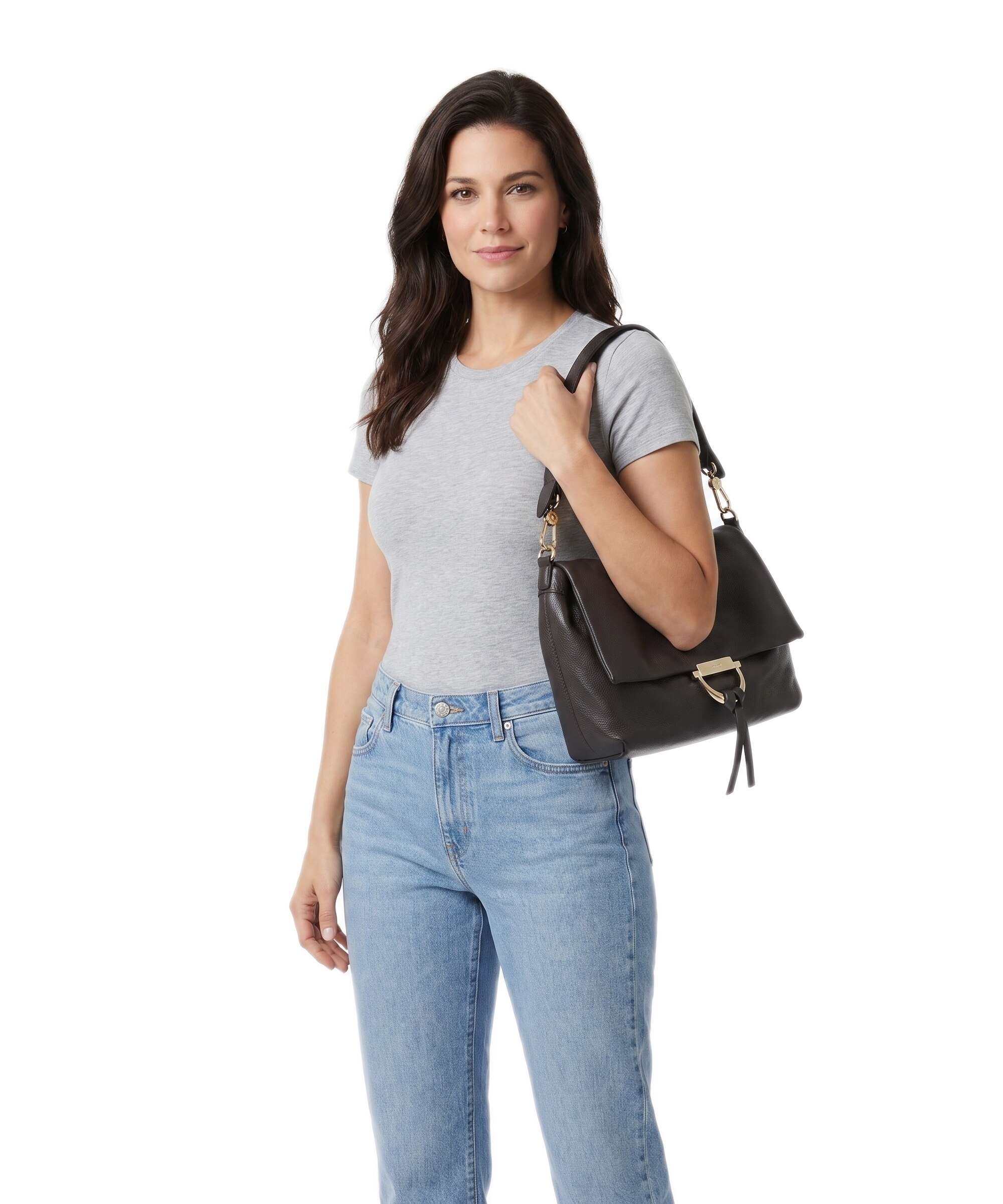 Abro Dalia Temi Medium Borsa a spalla dark brown - Image 3