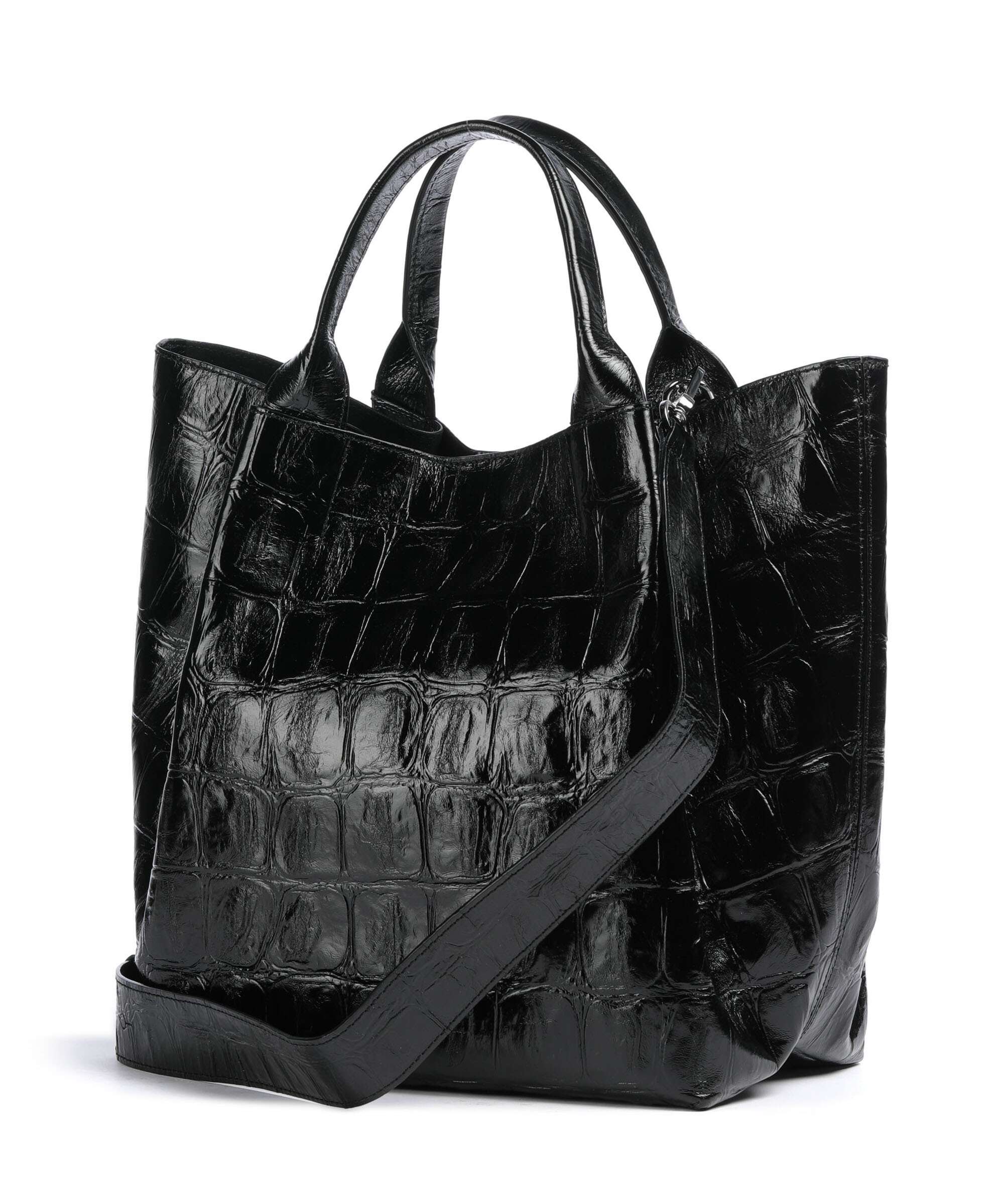 Abro Maxi Cocco Essential Medium Borsa a mano black/nickel - Image 2