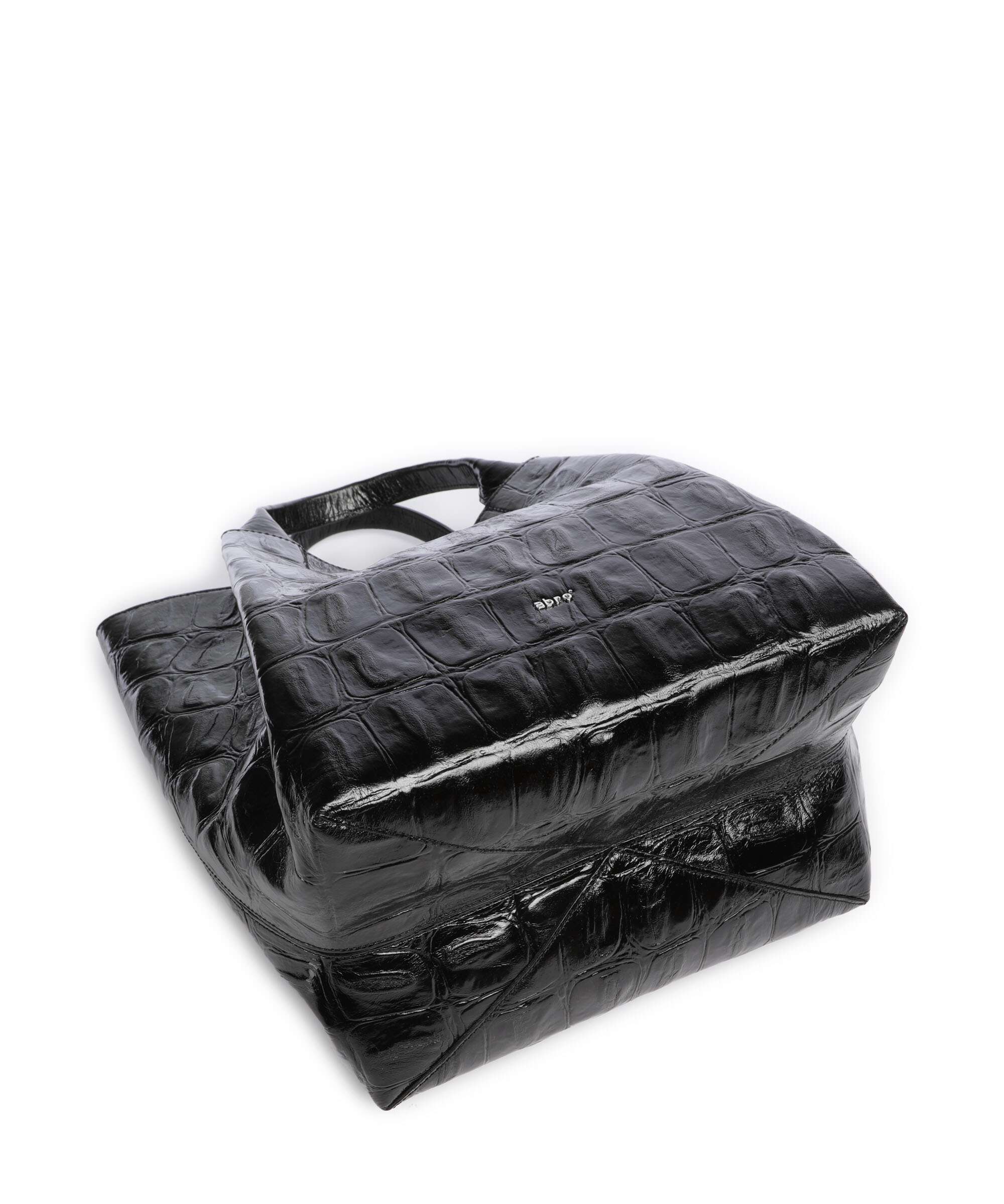Abro Maxi Cocco Essential Medium Borsa a mano black/nickel - Image 5