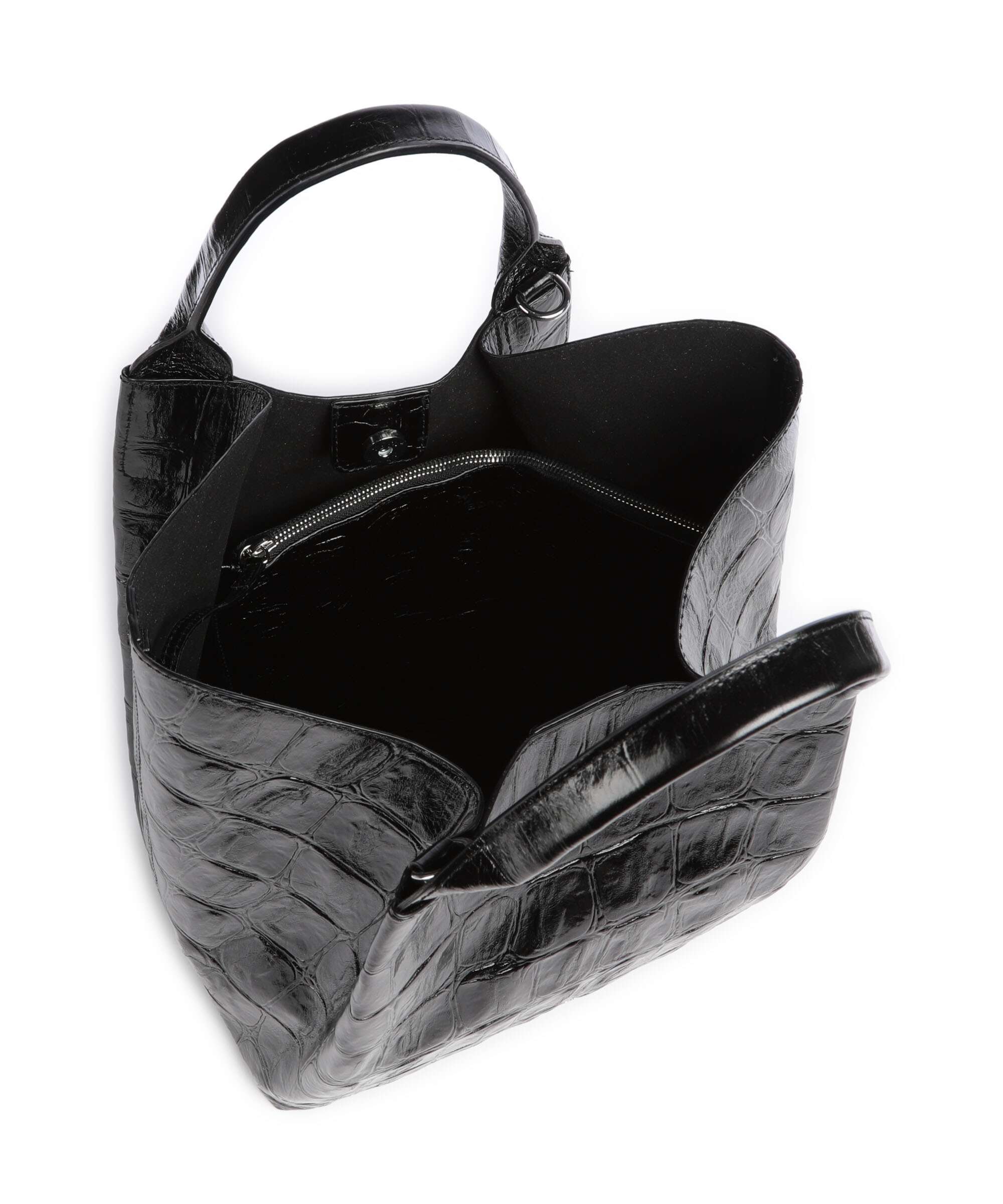 Abro Maxi Cocco Essential Medium Borsa a mano black/nickel - Image 6