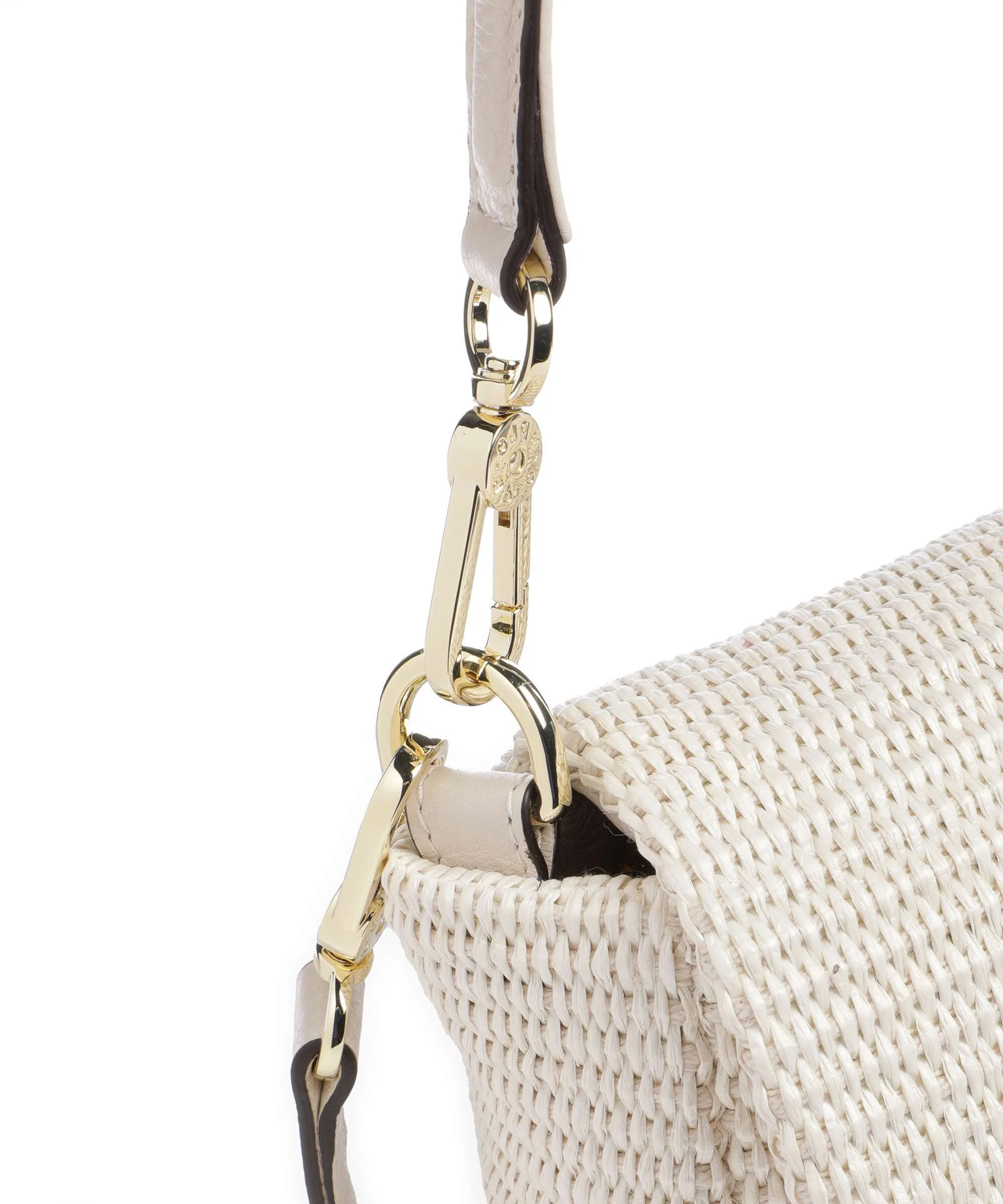 Abro Raffia Classica Temi Borsa a spalla beige - Image 5