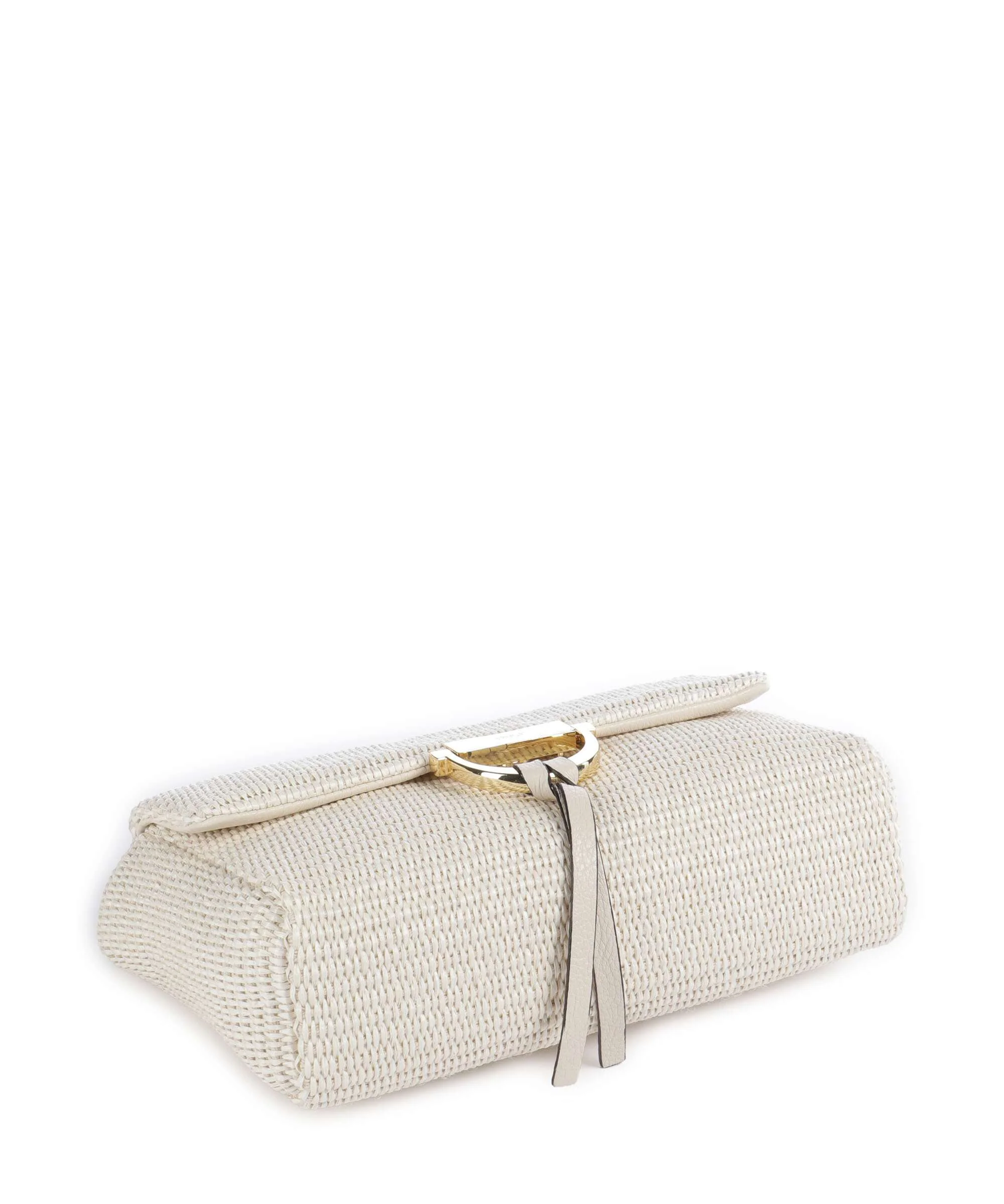 Abro Raffia Classica Temi Borsa a spalla beige - Image 6
