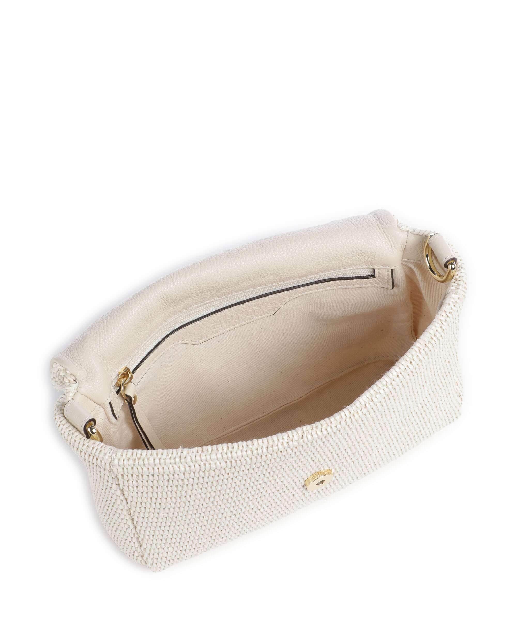 Abro Raffia Classica Temi Borsa a spalla beige - Image 7