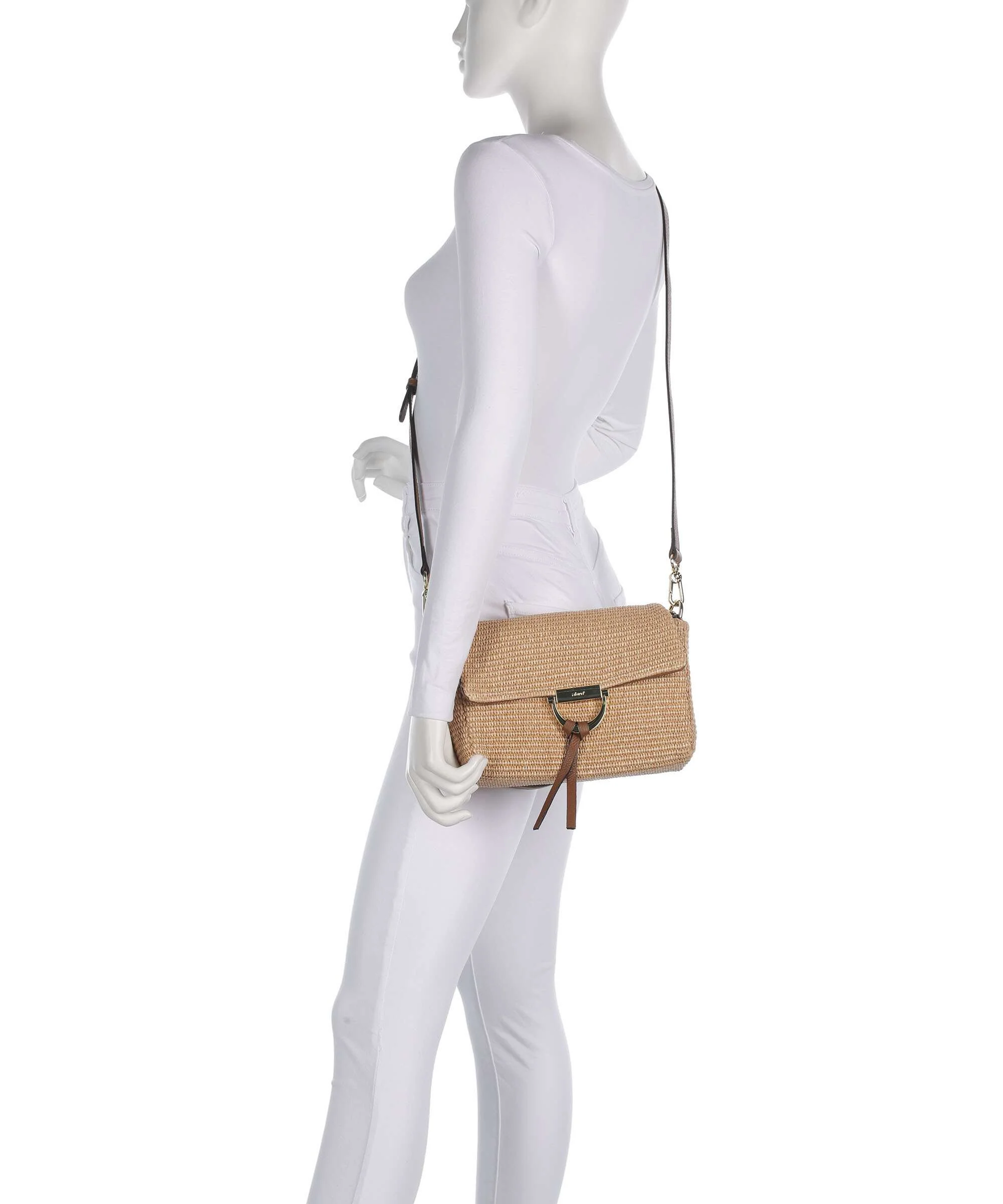 Abro Raffia Classica Temi Borsa a spalla natural - Image 4
