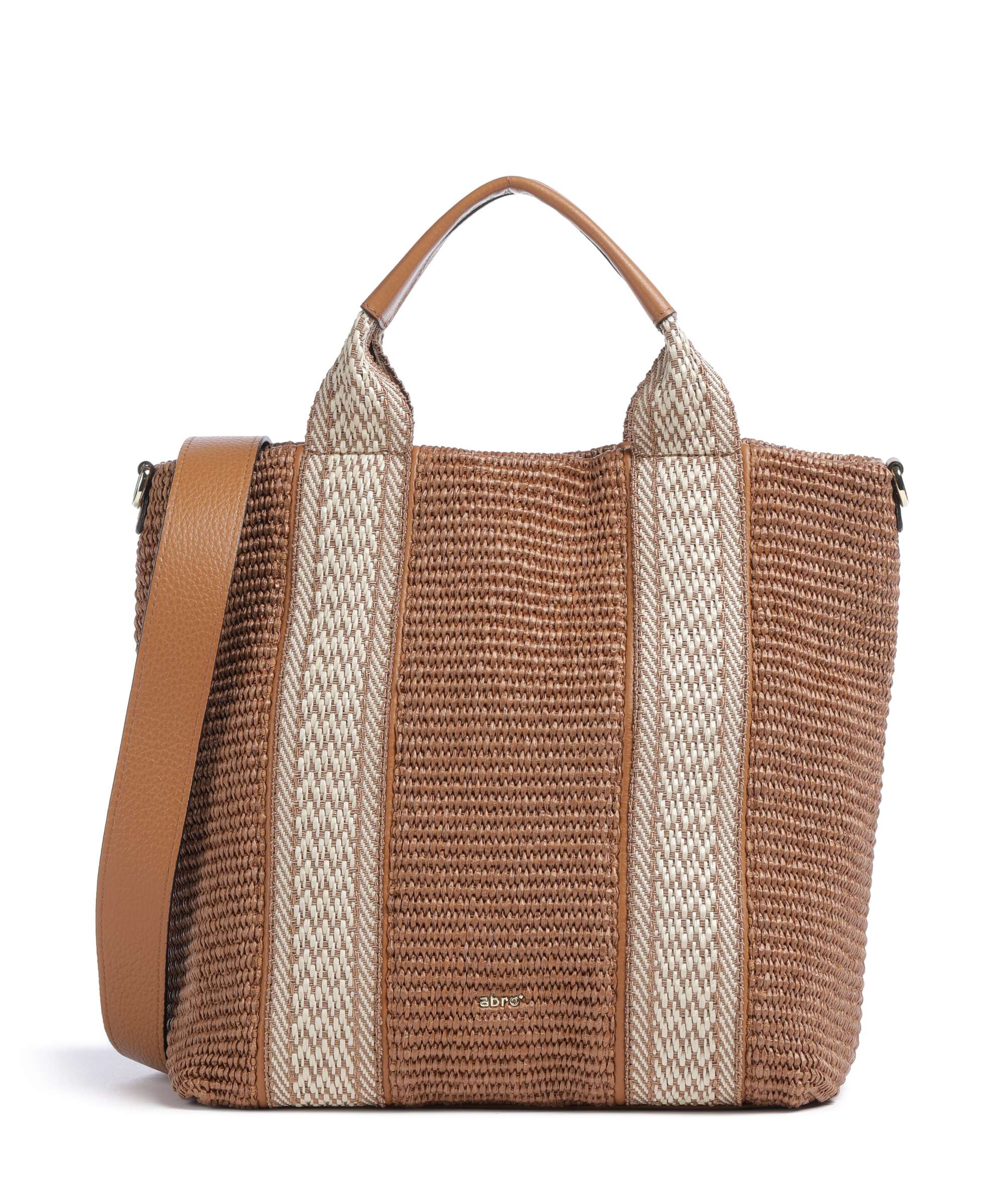 Abro Raffia Kaia Borsa a mano caramel/cognac