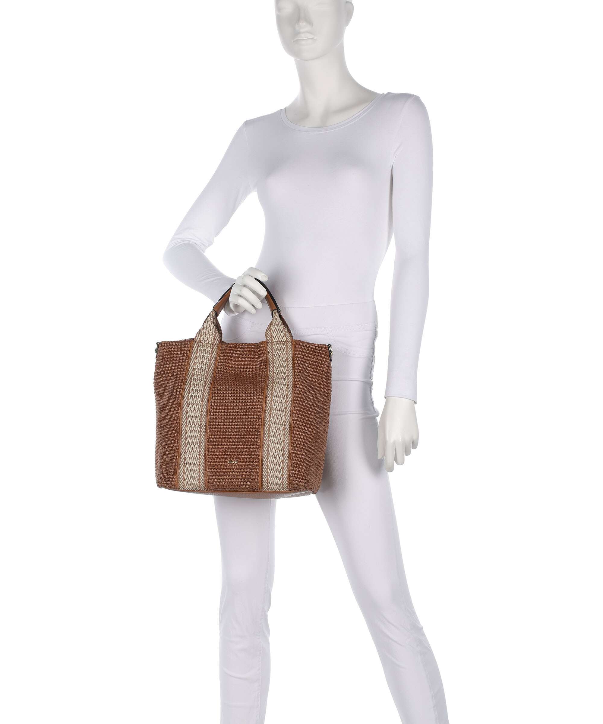Abro Raffia Kaia Borsa a mano caramel/cognac - Image 3