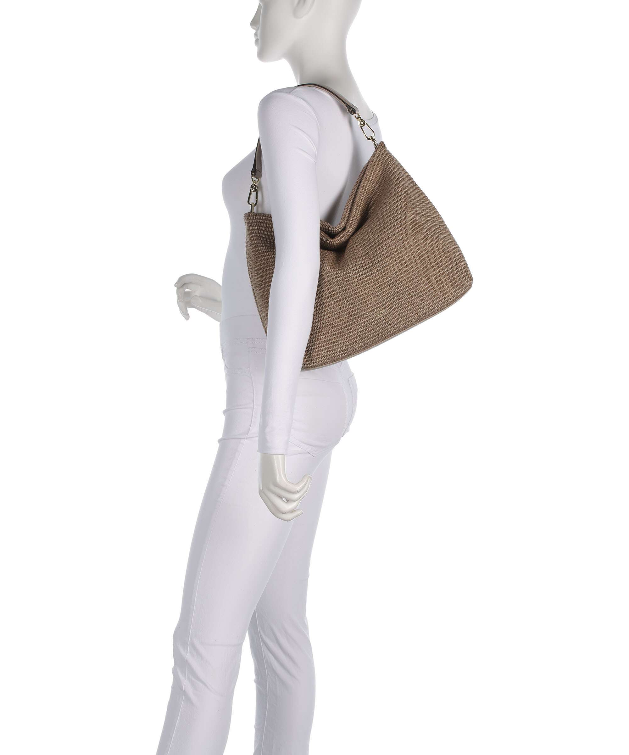 Abro Raffia Kaia Borsa hobo siena - Image 3