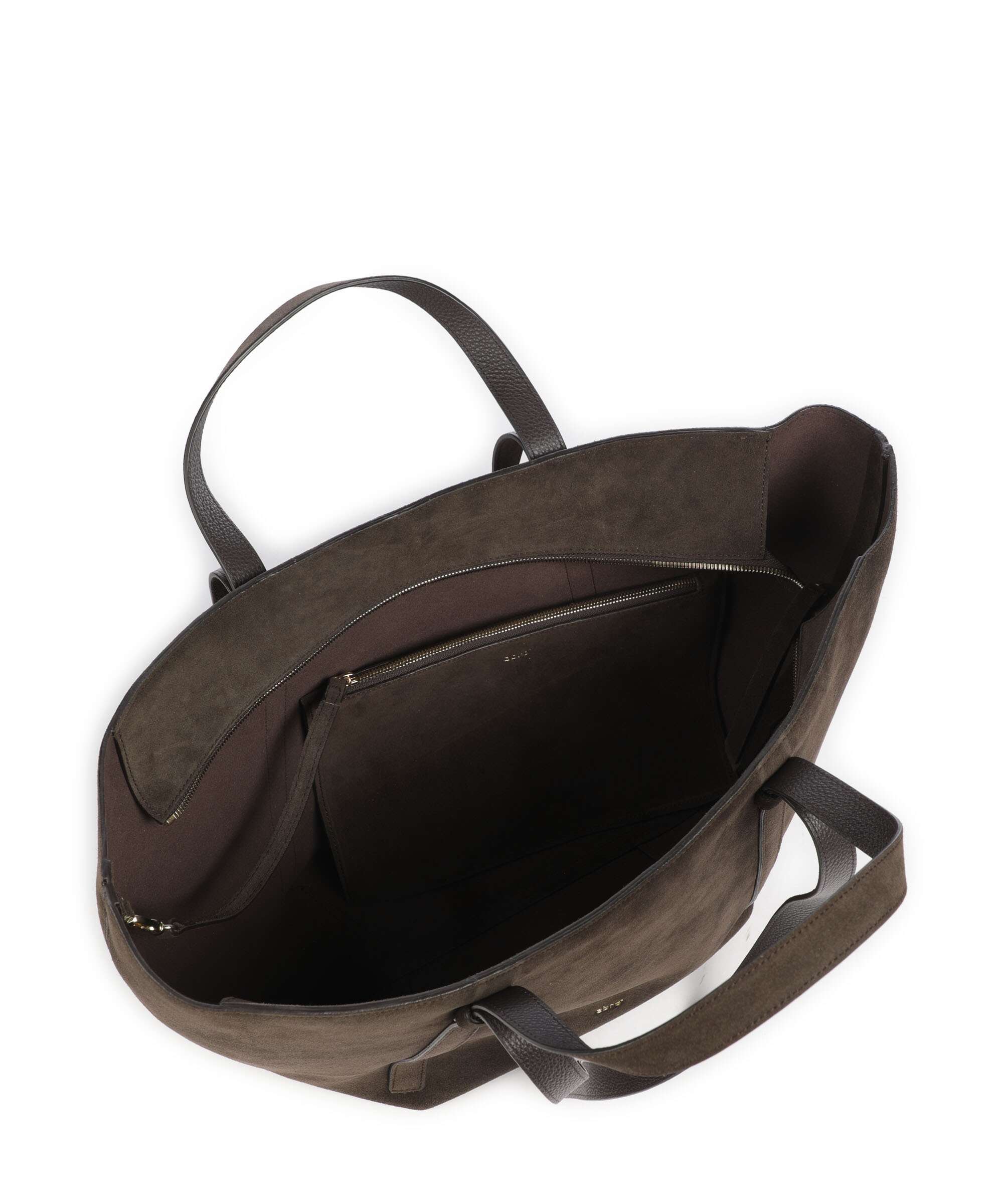 Abro Suede Cosmo Large Borsa shopper dark brown - Image 6