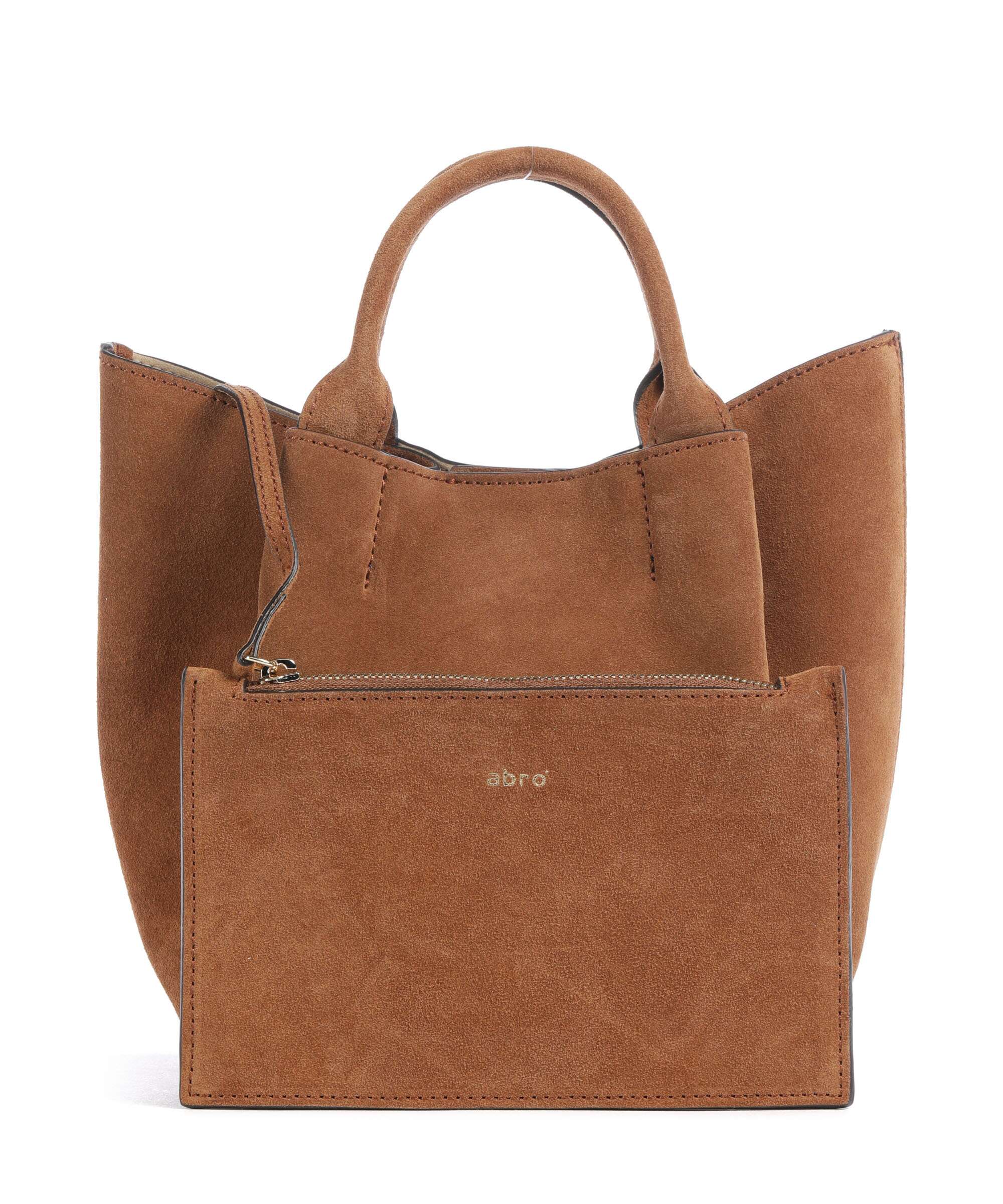 Abro Suede Essential Small Borsa a mano cuoio - Image 4