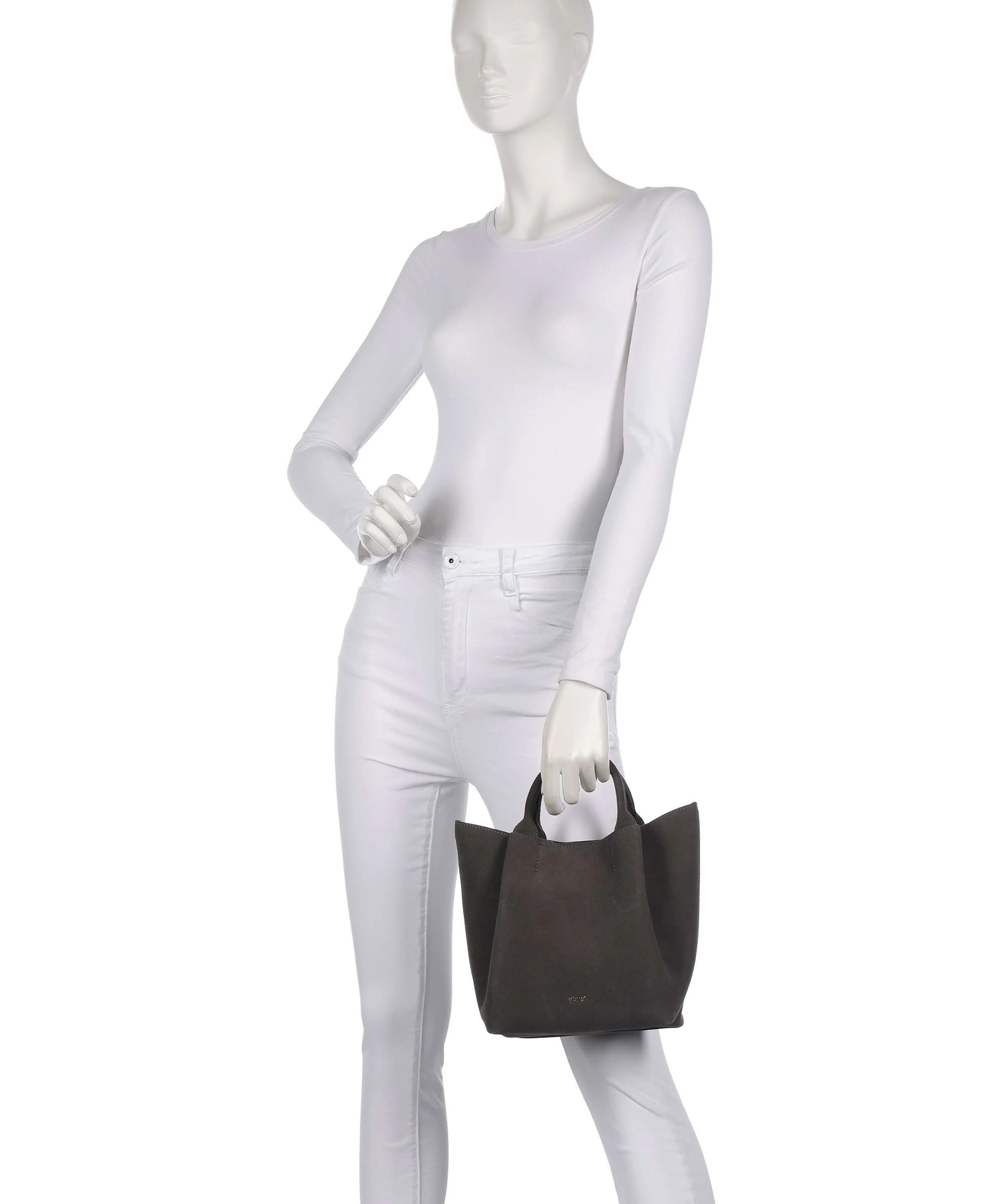 Abro Suede Essential Small Borsa a mano grey - Image 3
