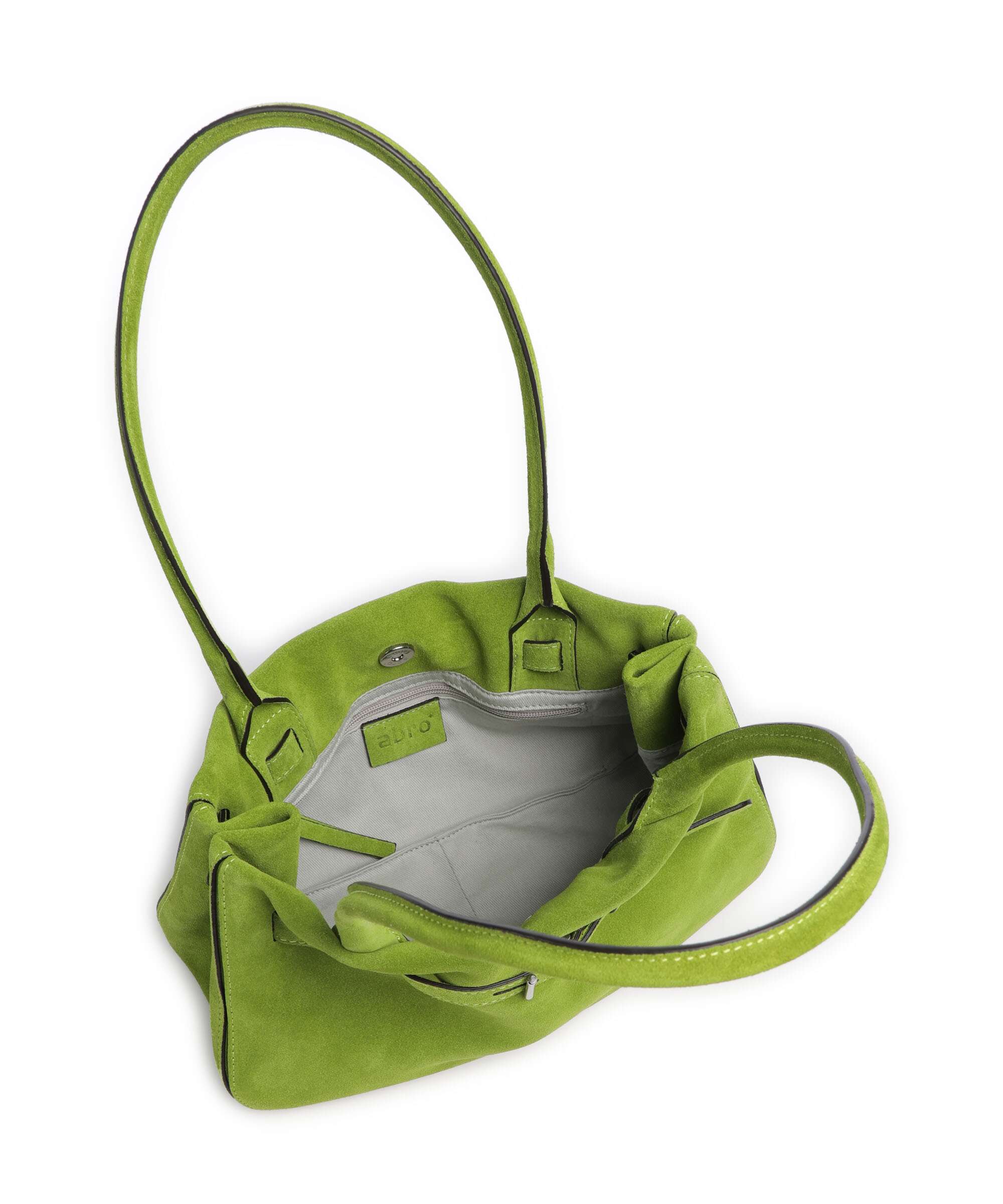 Abro Suede Jill Borsa a spalla lime - Image 5