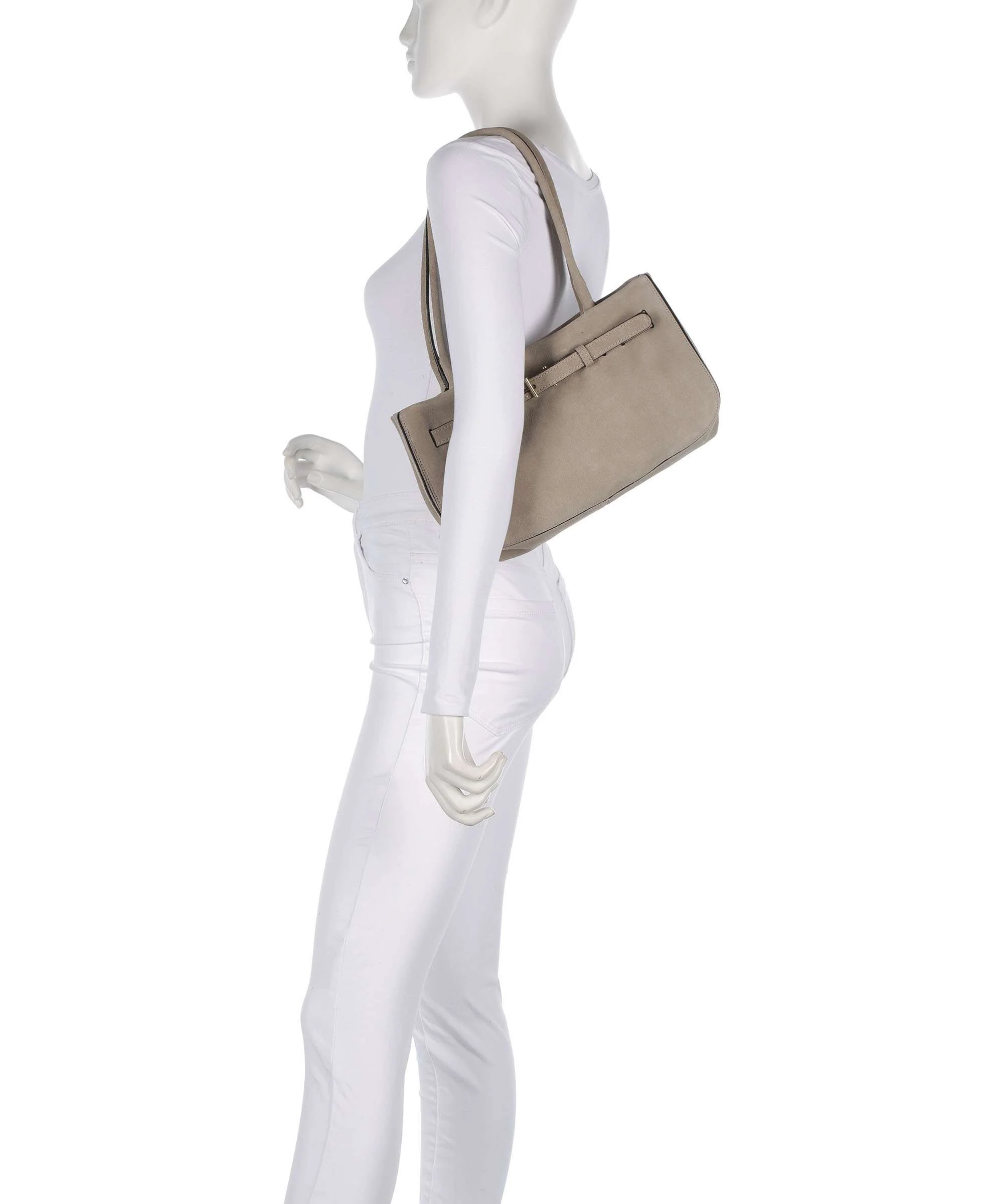 Abro Suede Jill Borsa a spalla siena - Image 3