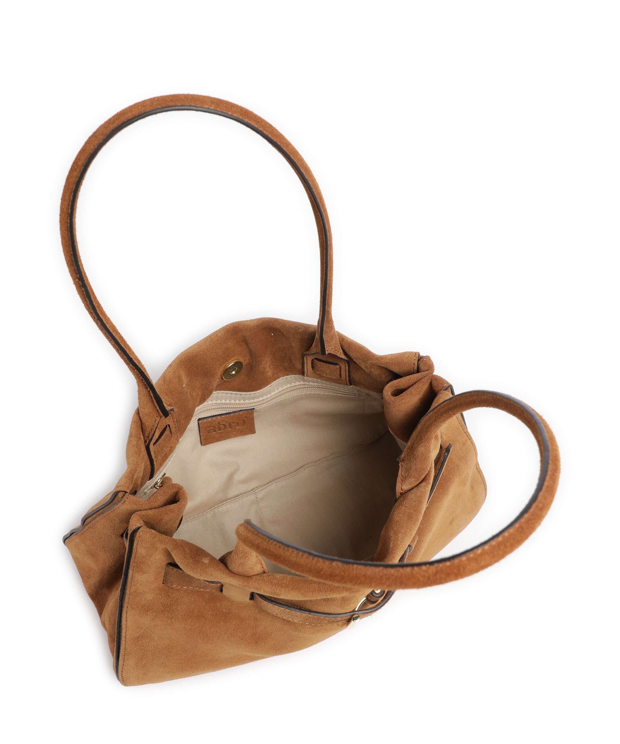 Abro Suede Jill Borsa a spalla cuoio - Image 6