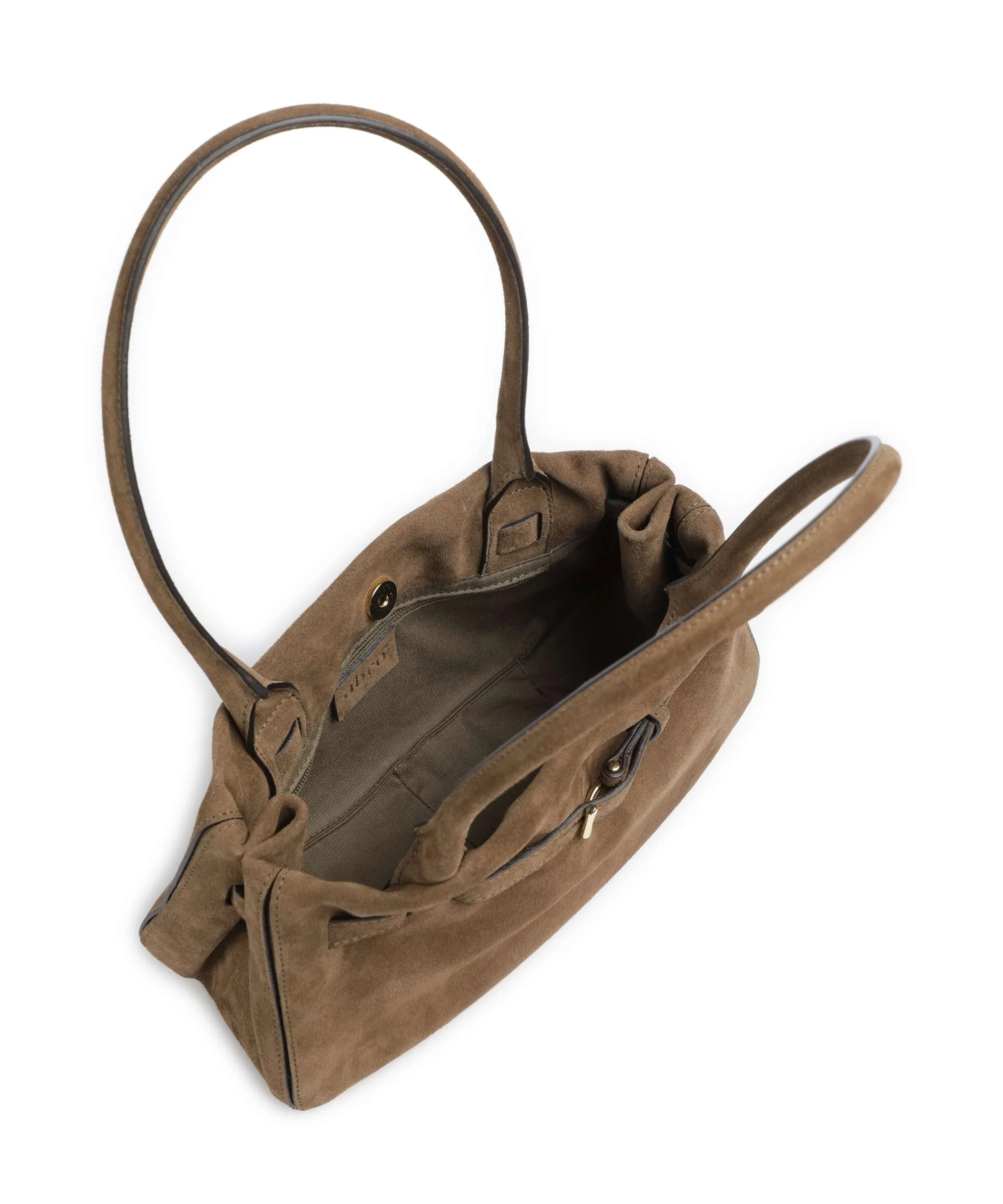 Abro Suede Jill Borsa a spalla khaki - Image 5