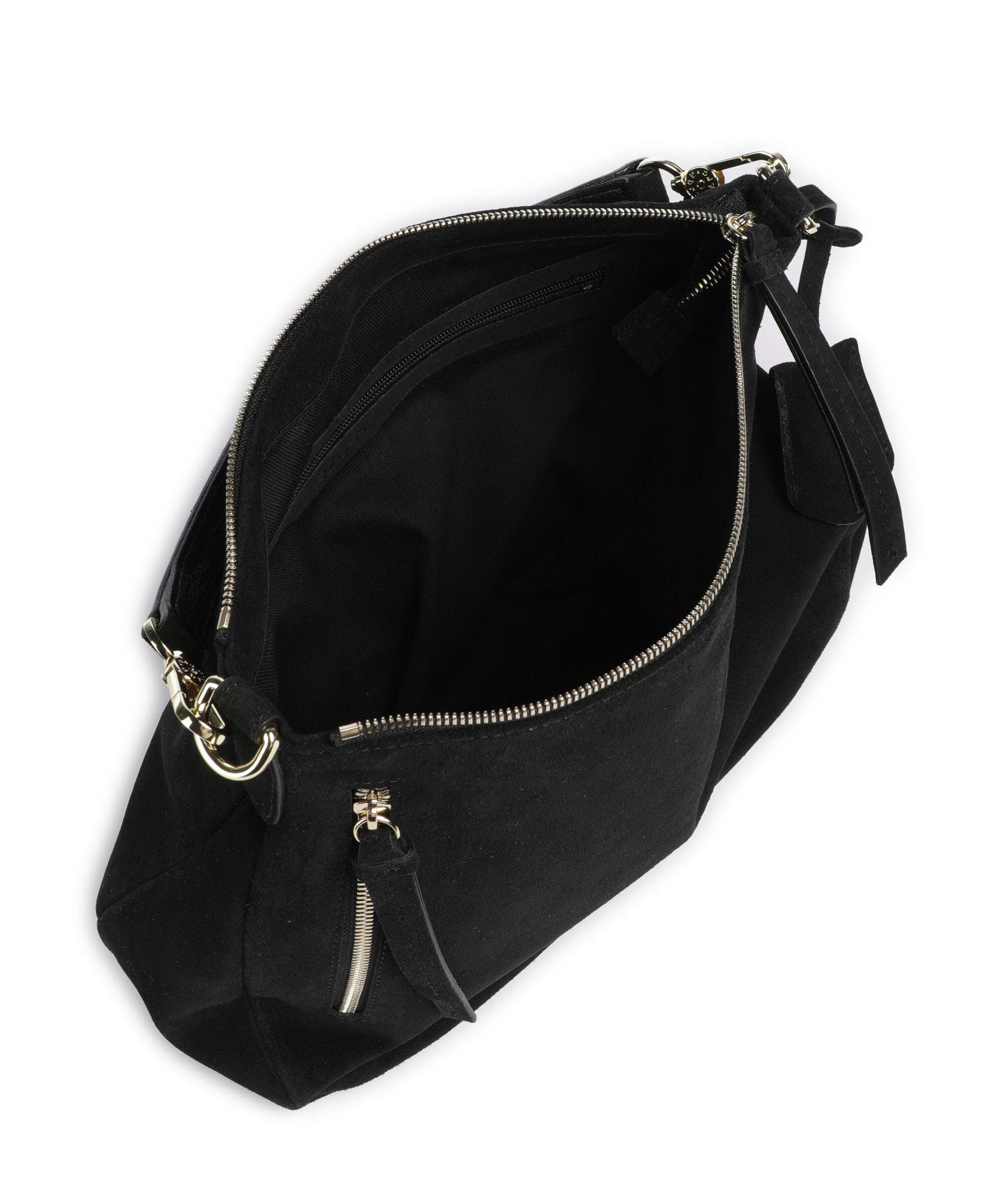 Abro Suede Juna Small Borsa hobo black/gold - Image 6