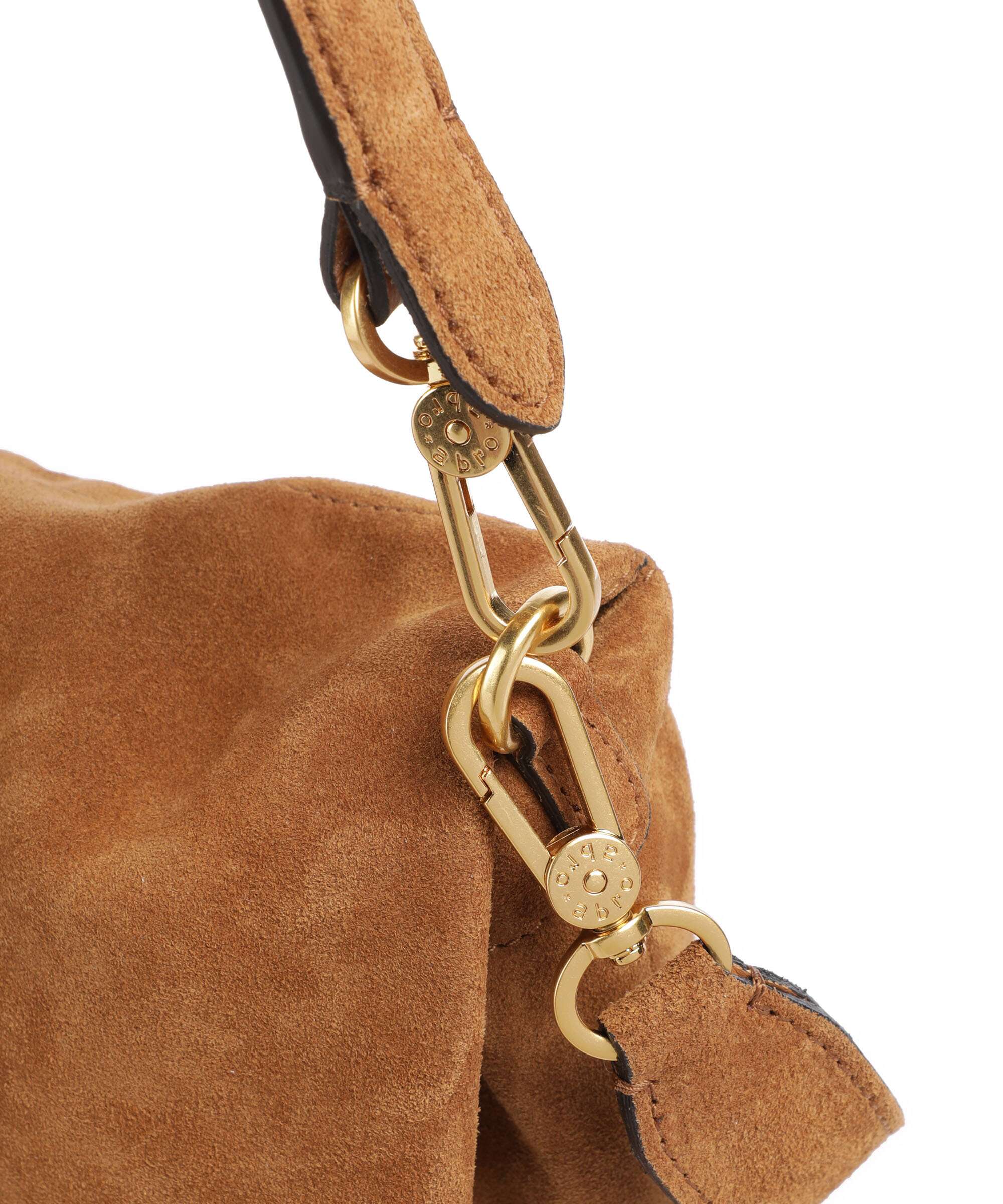 Abro Suede Temi Medium Borsa a spalla cuoio - Image 5