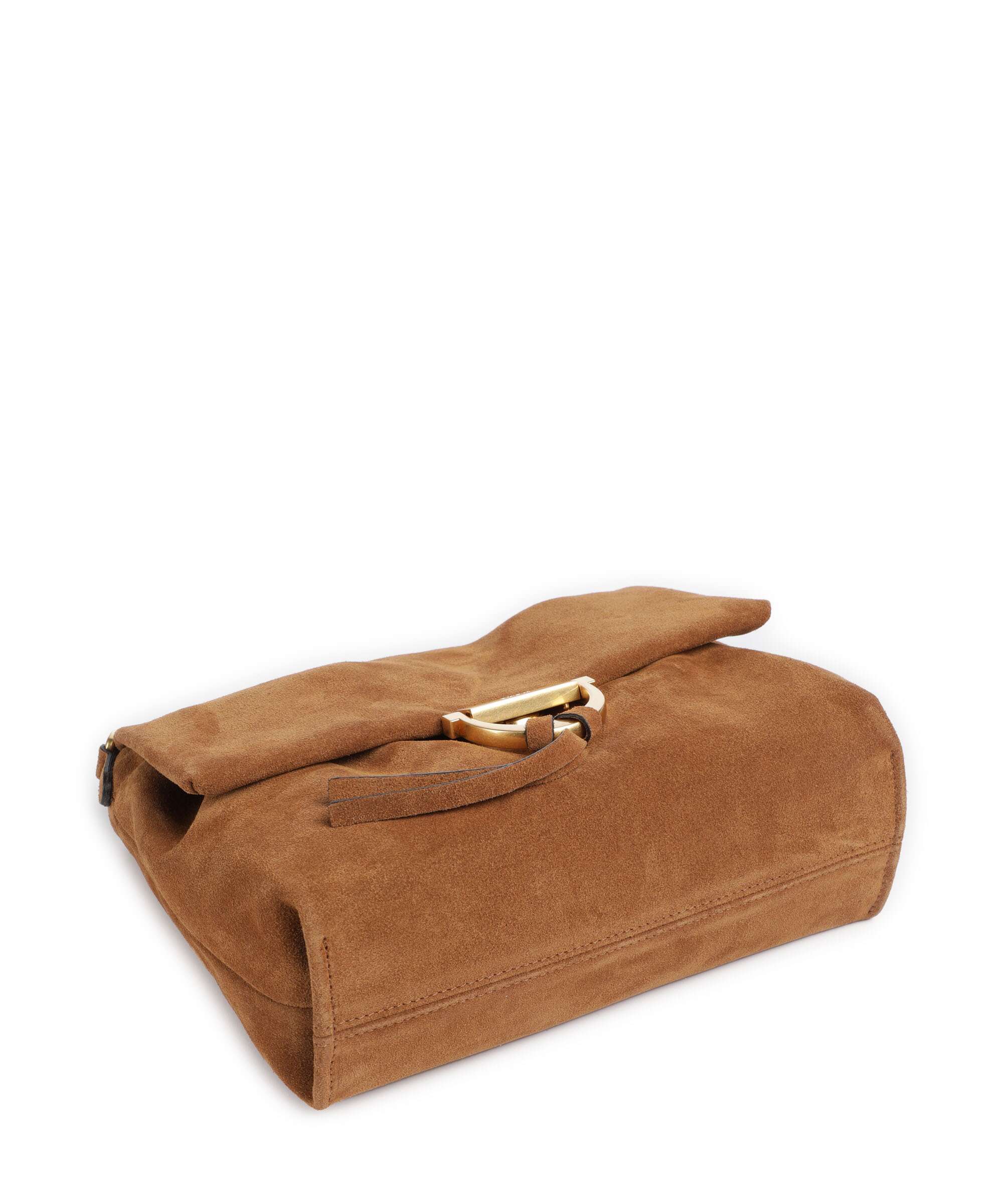 Abro Suede Temi Medium Borsa a spalla cuoio - Image 6