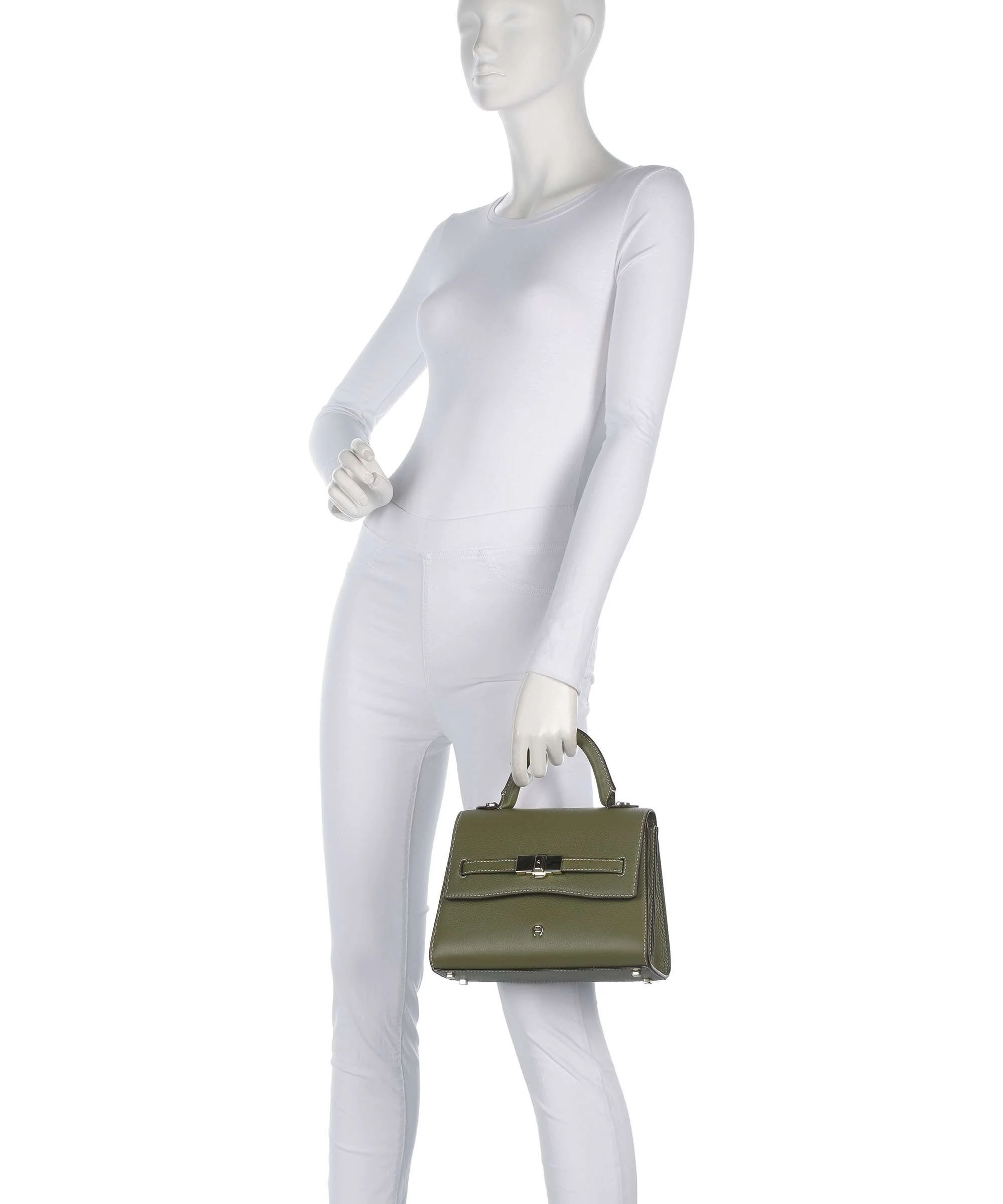 Aigner Farah S Borsa a mano moss green - Image 3