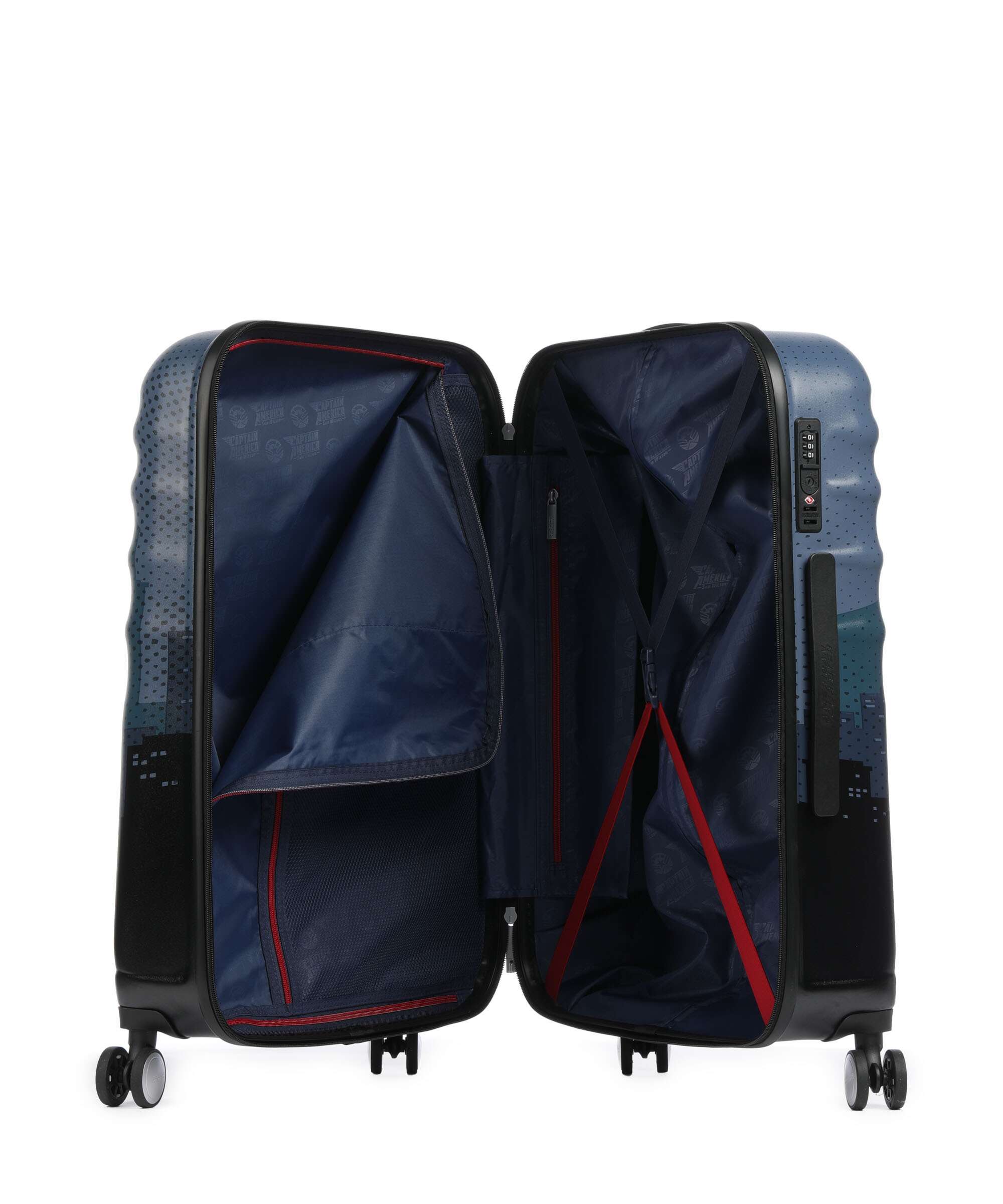 American Tourister Wavebreaker Disney Valigia trolley (4 ruote) captain america city - Image 5