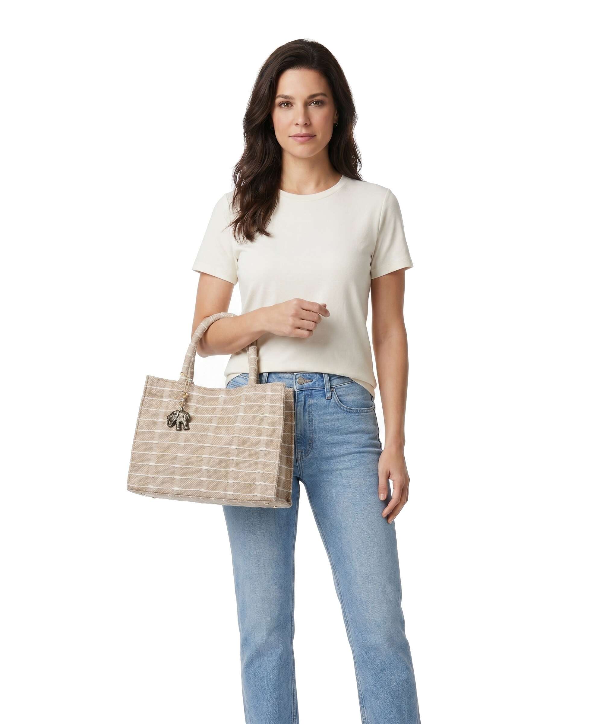 Anokhi Borsa a mano beige - Image 3