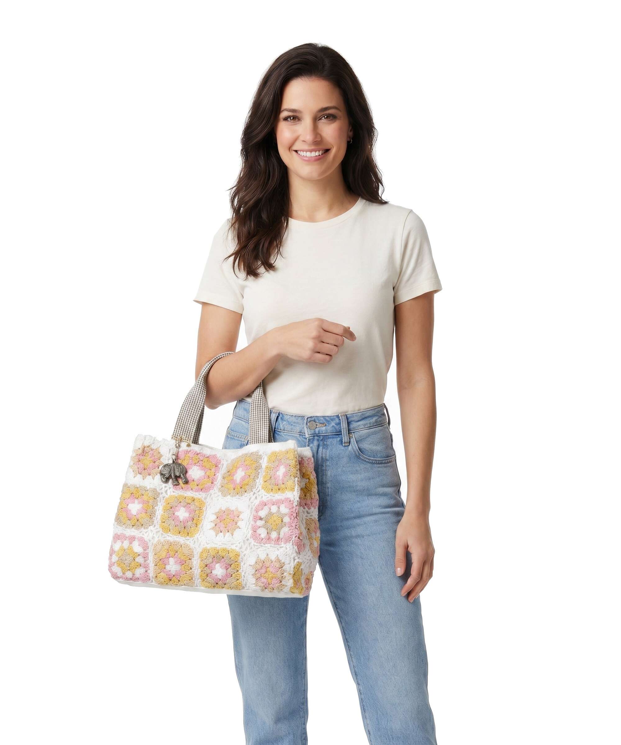 Anokhi Borsa a mano white - Image 3