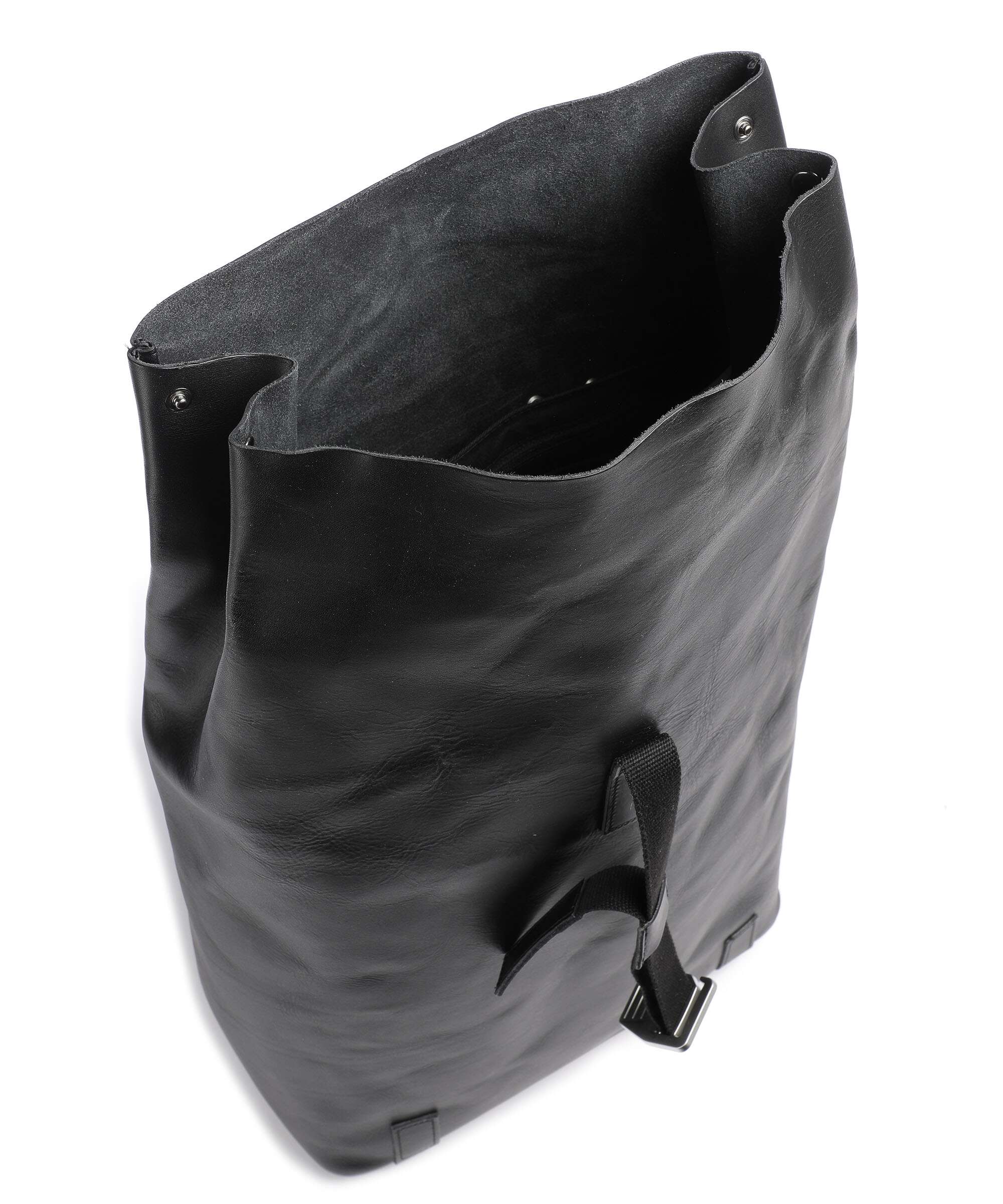 Brooks England Pickwick Leather Large Zaino roll-top black - Image 6