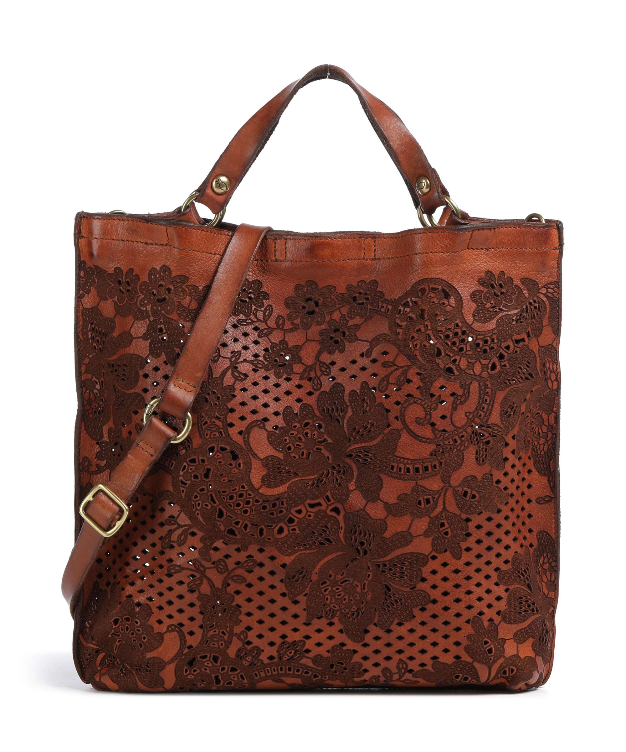 Campomaggi Borsa a mano cognac
