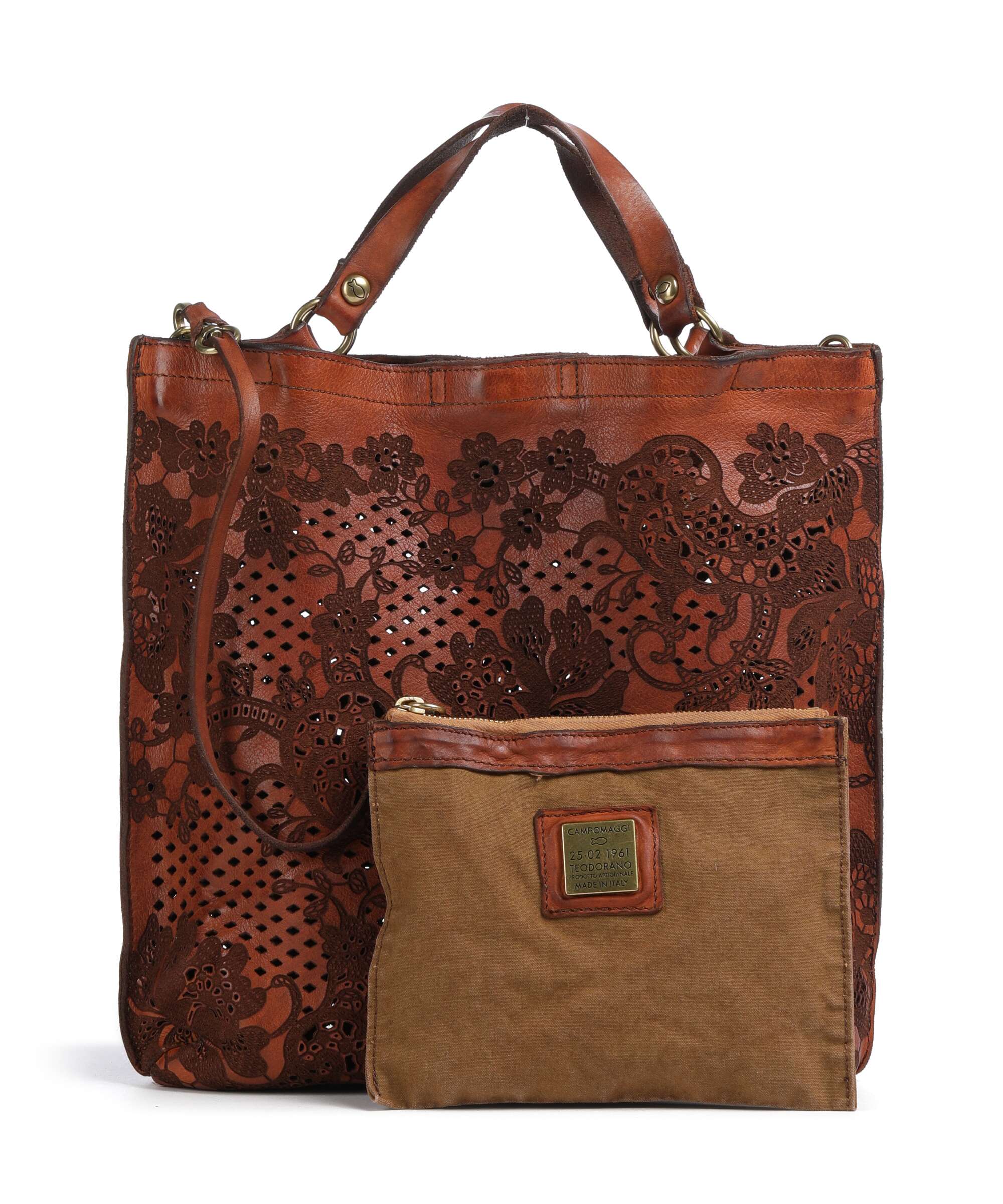 Campomaggi Borsa a mano cognac - Image 4