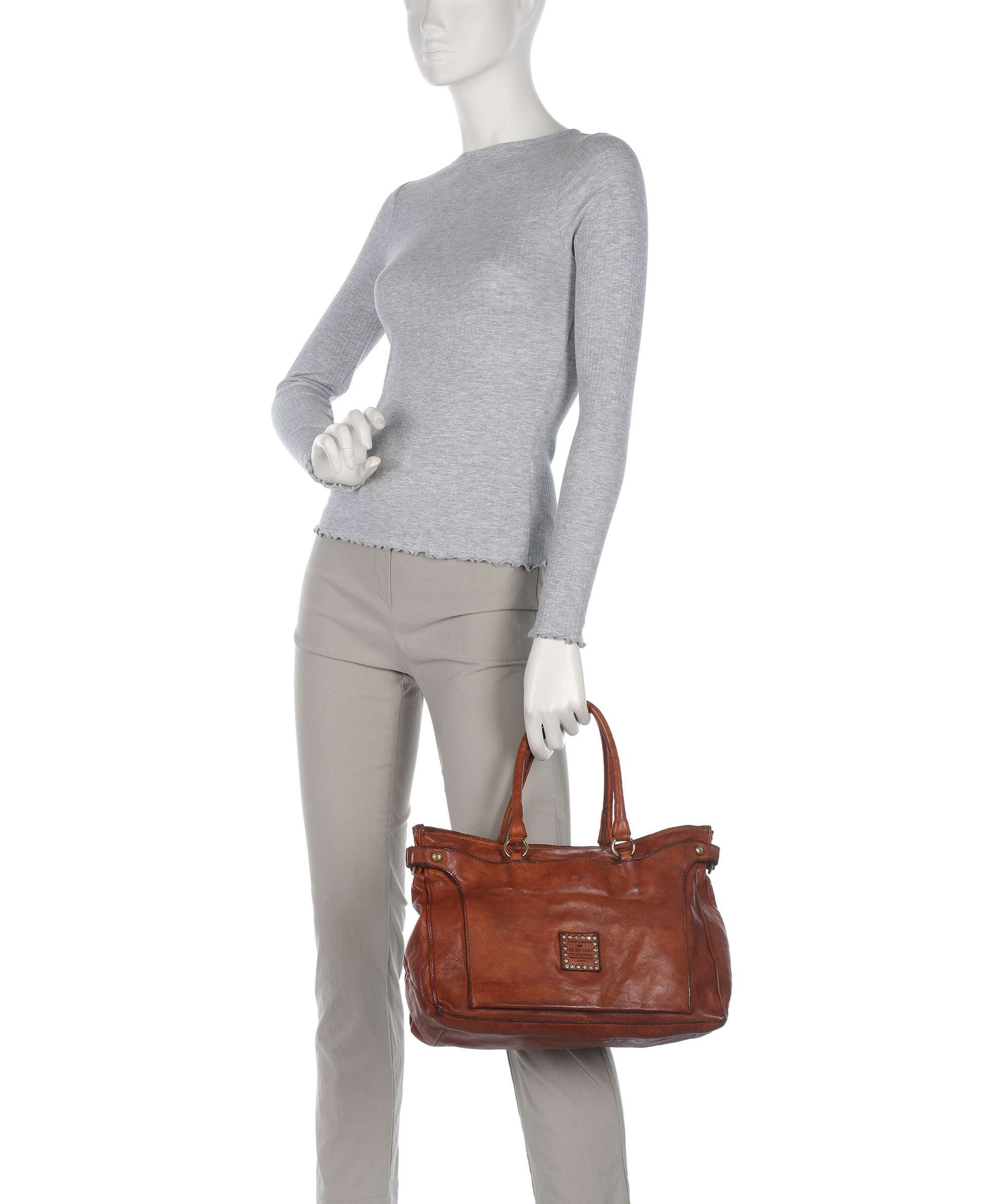 Campomaggi Borsa a mano cognac - Image 3