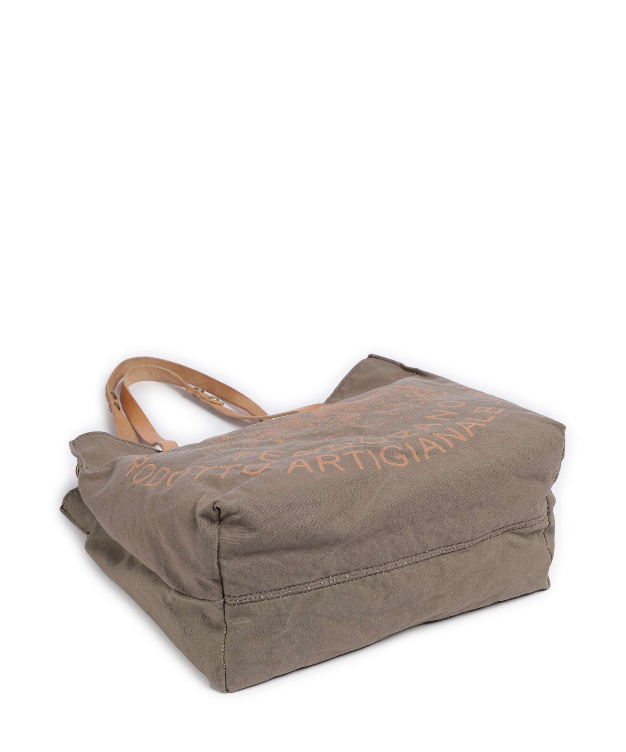 Campomaggi Borsa shopper verde militare/naturale/albicocca - Image 5