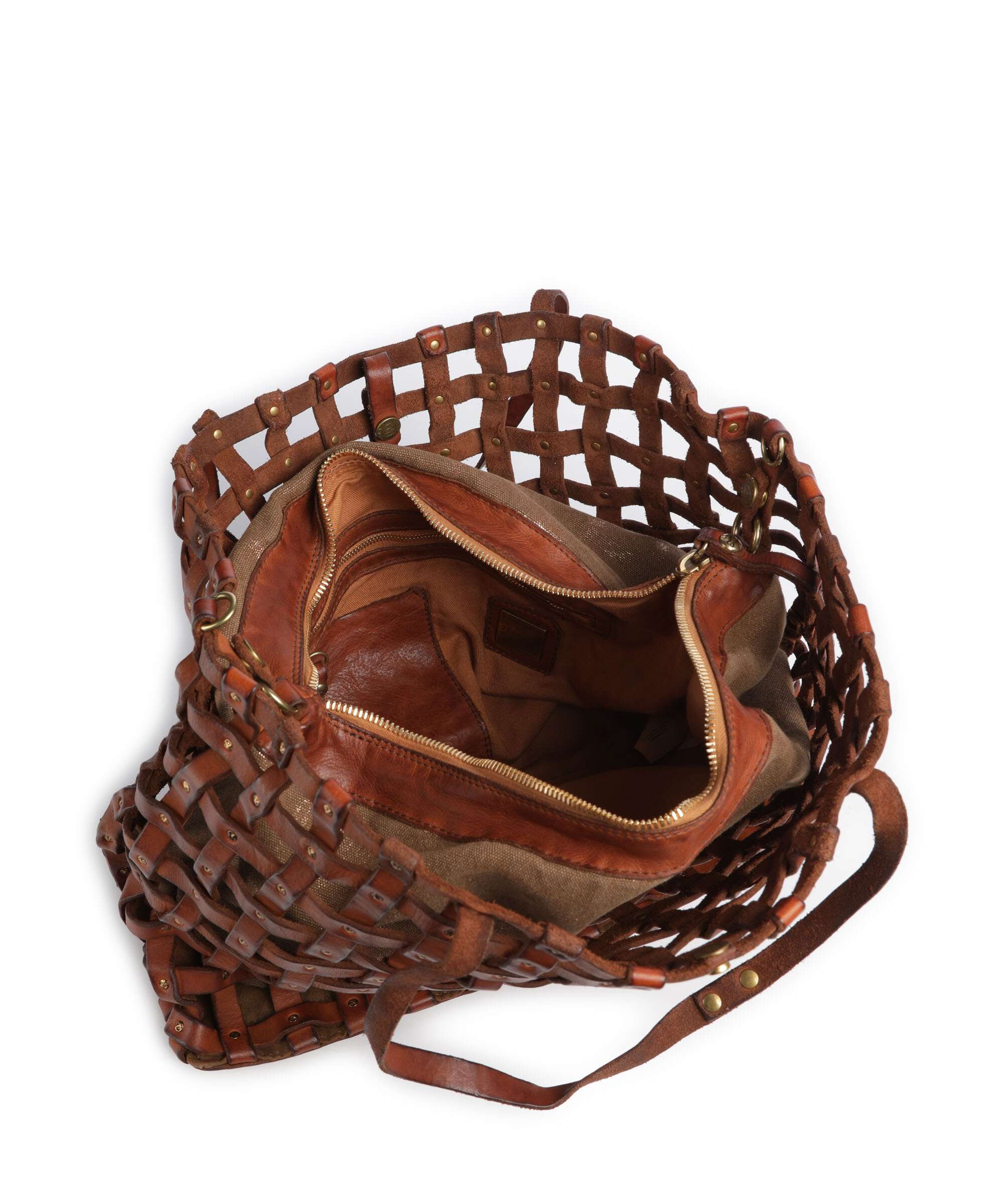 Campomaggi Borsa shopper cognac/bronze - Image 6