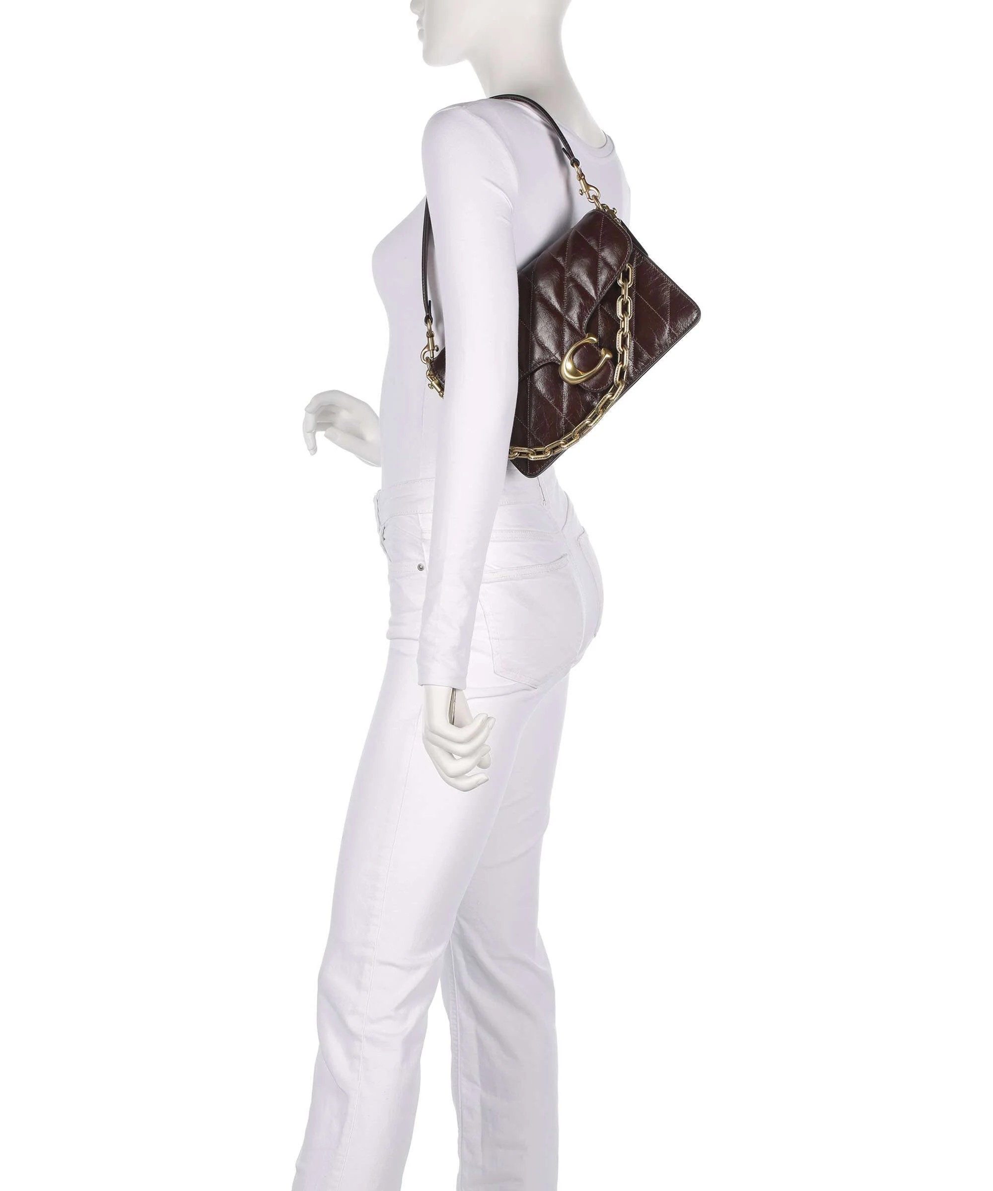 Coach Tabby Quilted Glazed Borsa a spalla maple - Image 3