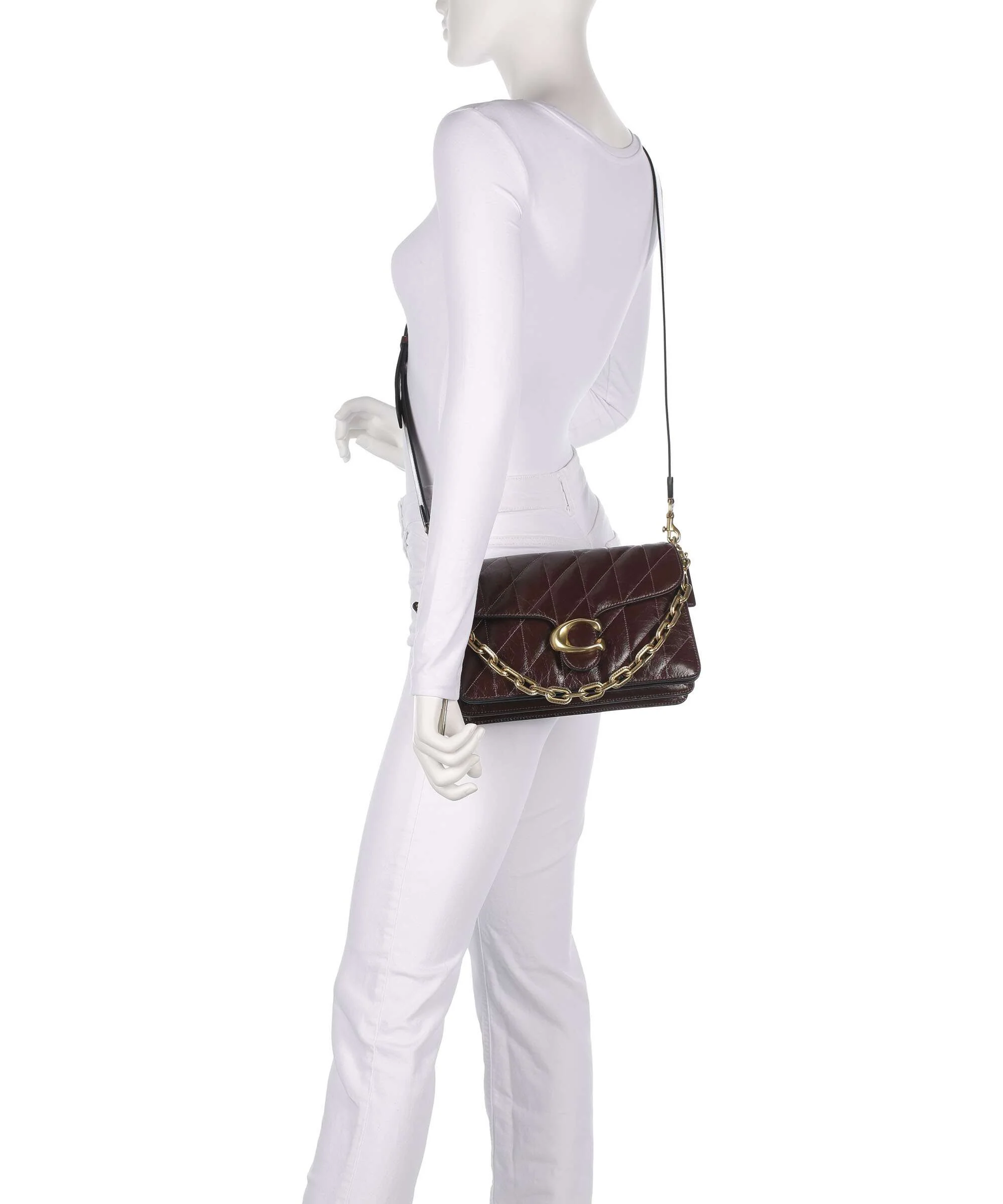 Coach Tabby Quilted Glazed Borsa a spalla maple - Image 4