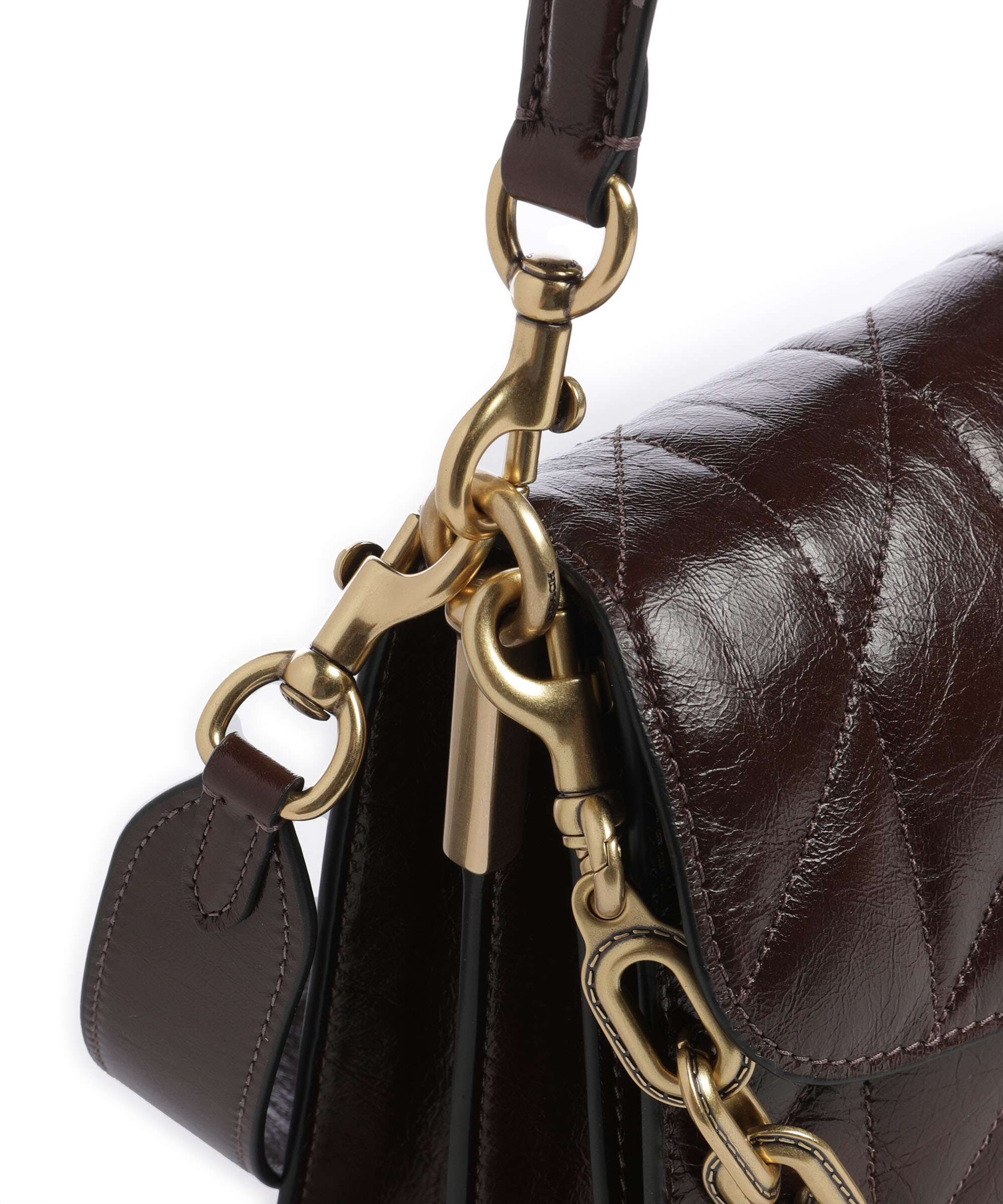 Coach Tabby Quilted Glazed Borsa a spalla maple - Image 5