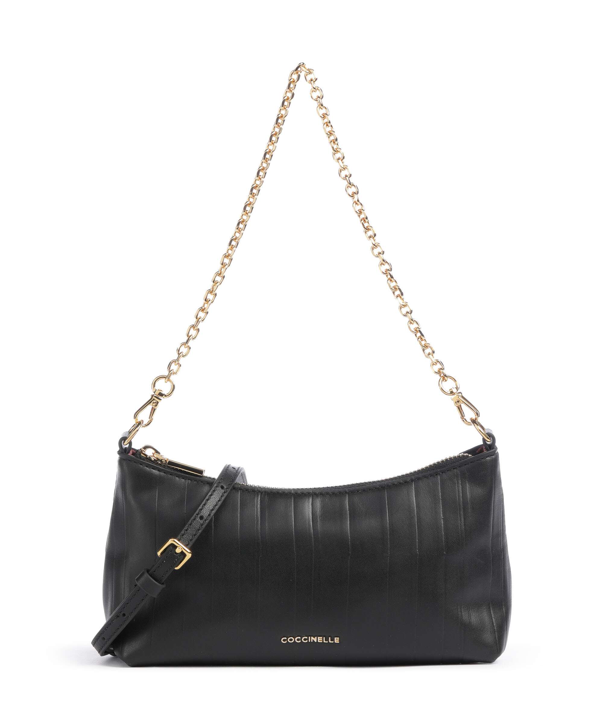 Coccinelle Aura Plisse Borsa a spalla noir