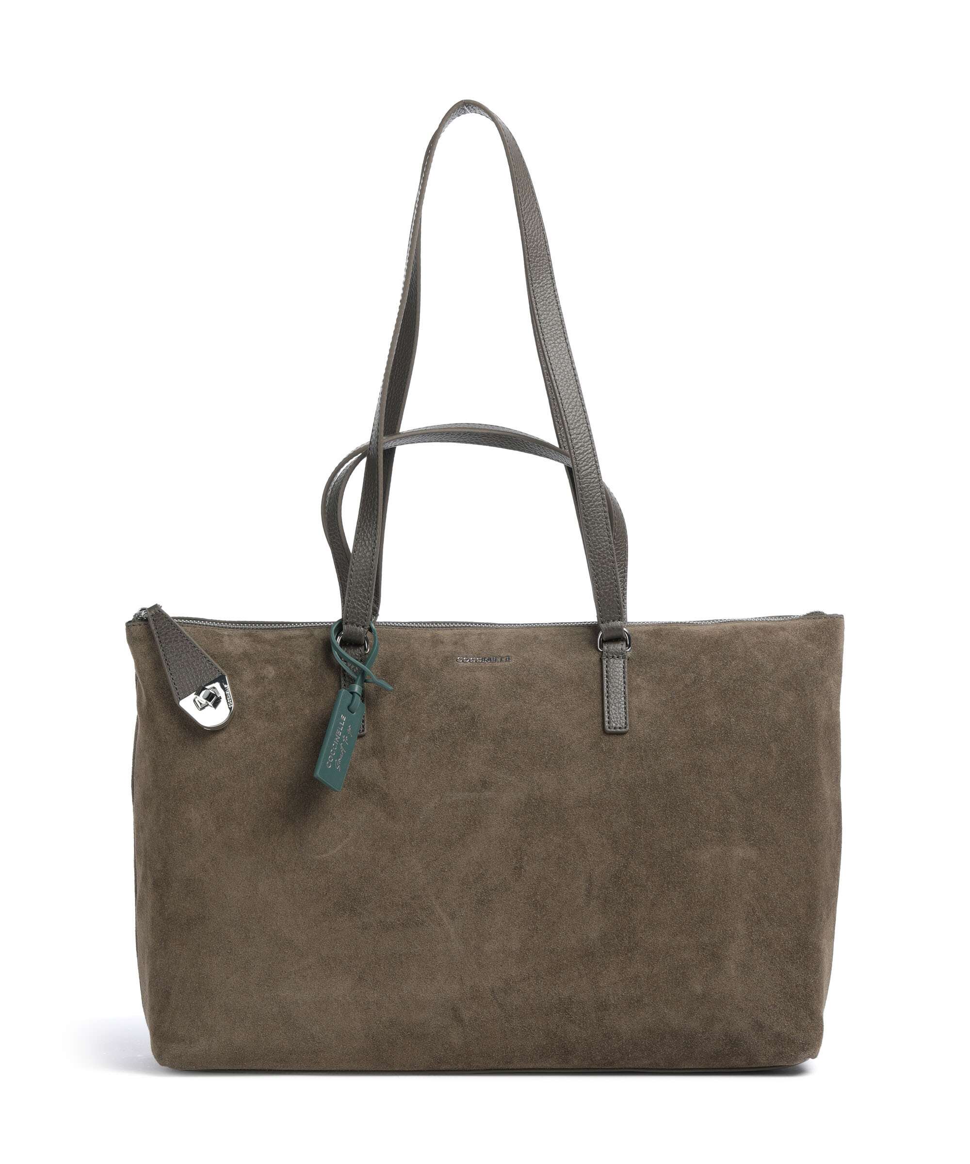 Coccinelle Beat Generation Suede Borsa shopper fango