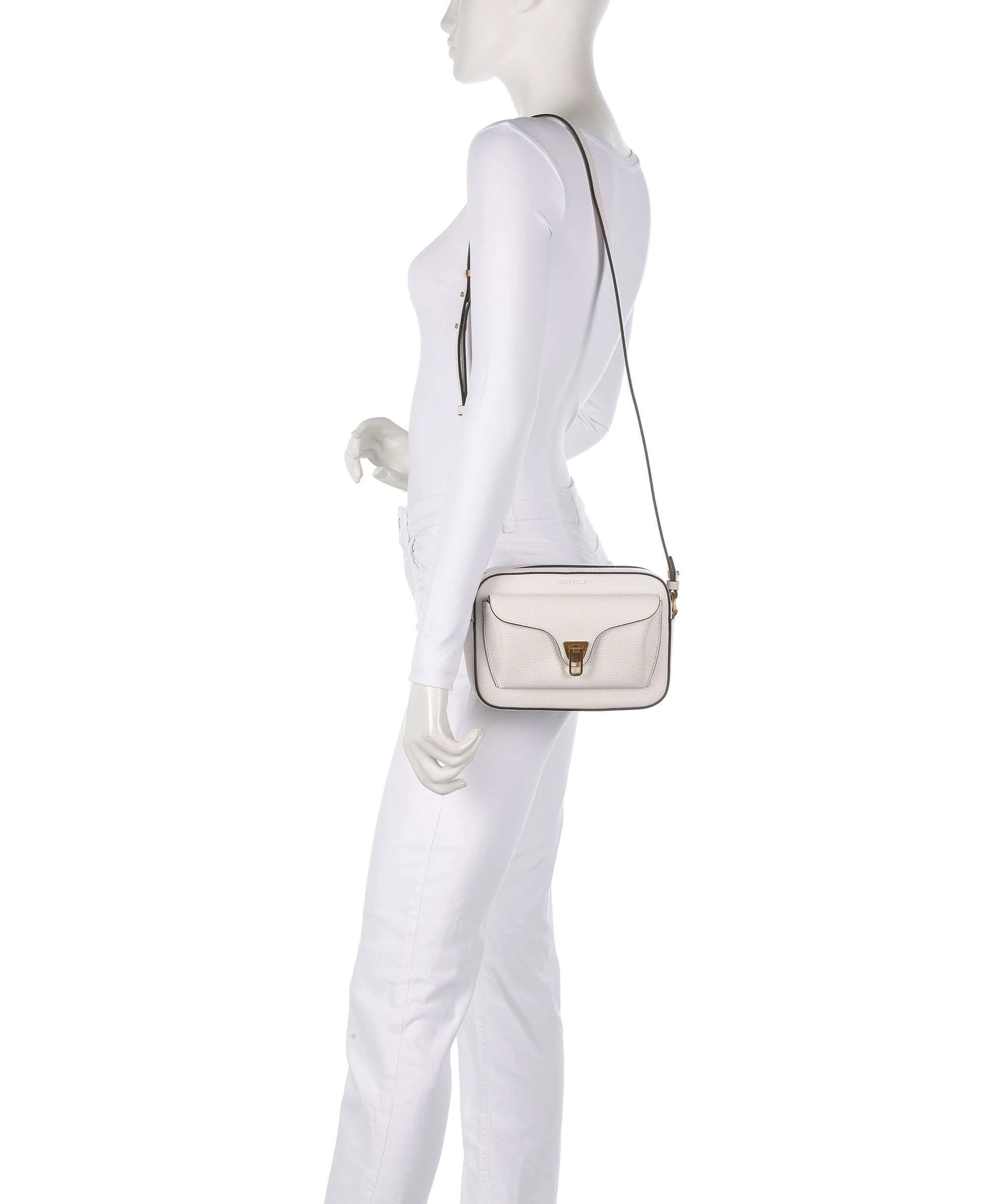 Coccinelle Beat Soft Borsa a tracolla blanco - Image 3