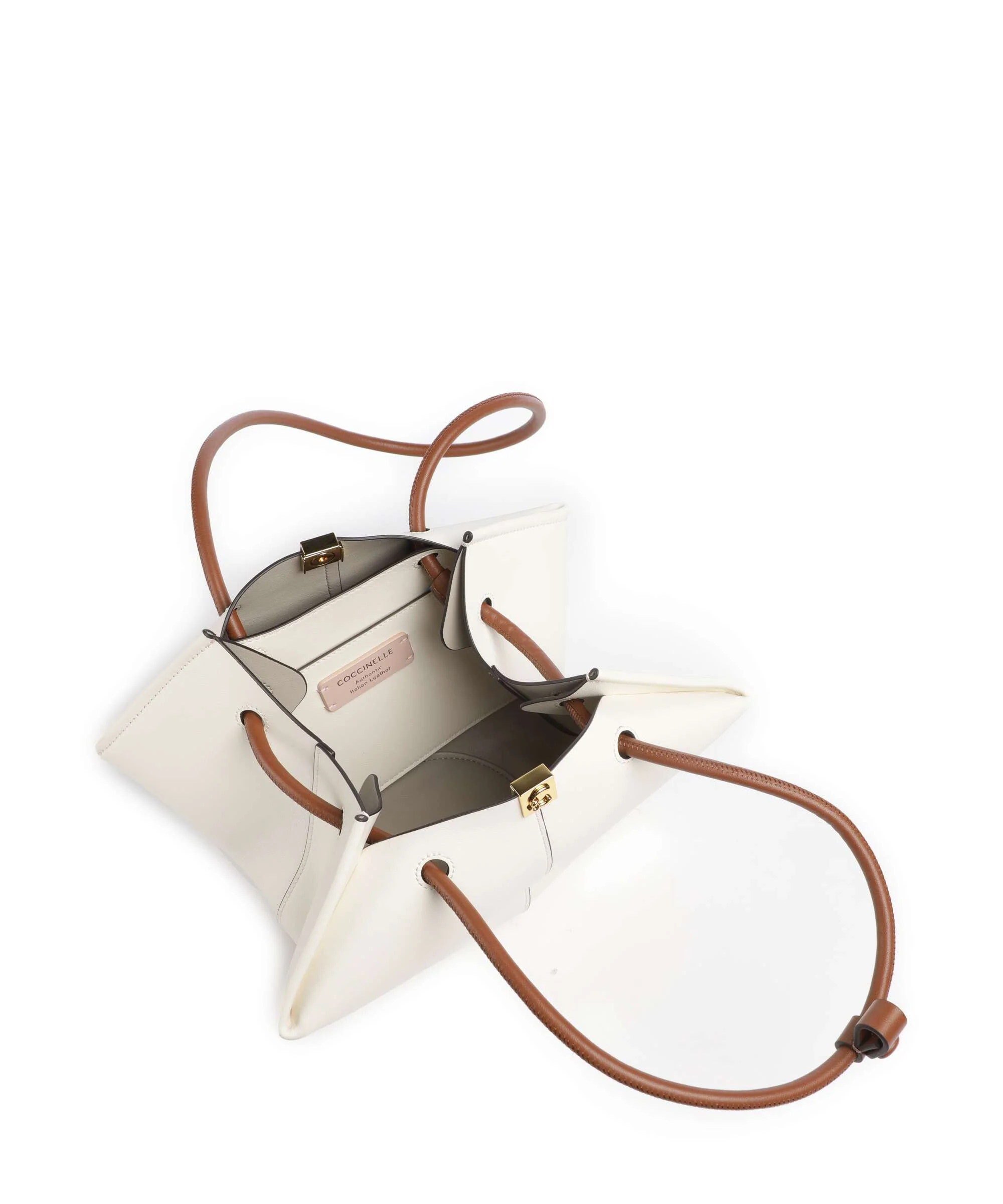 Coccinelle Kamy Borsa a spalla pearl/cognac - Image 5