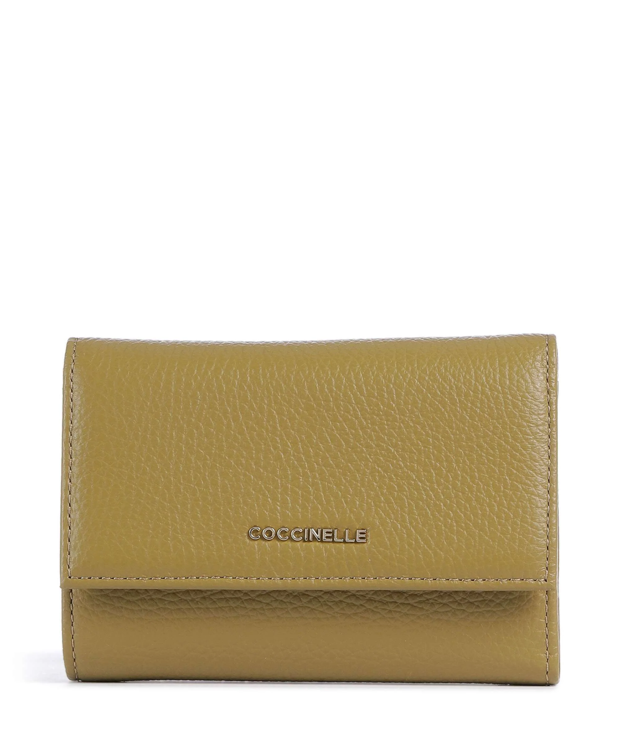 Coccinelle Metallic Soft Portafoglio seagrass