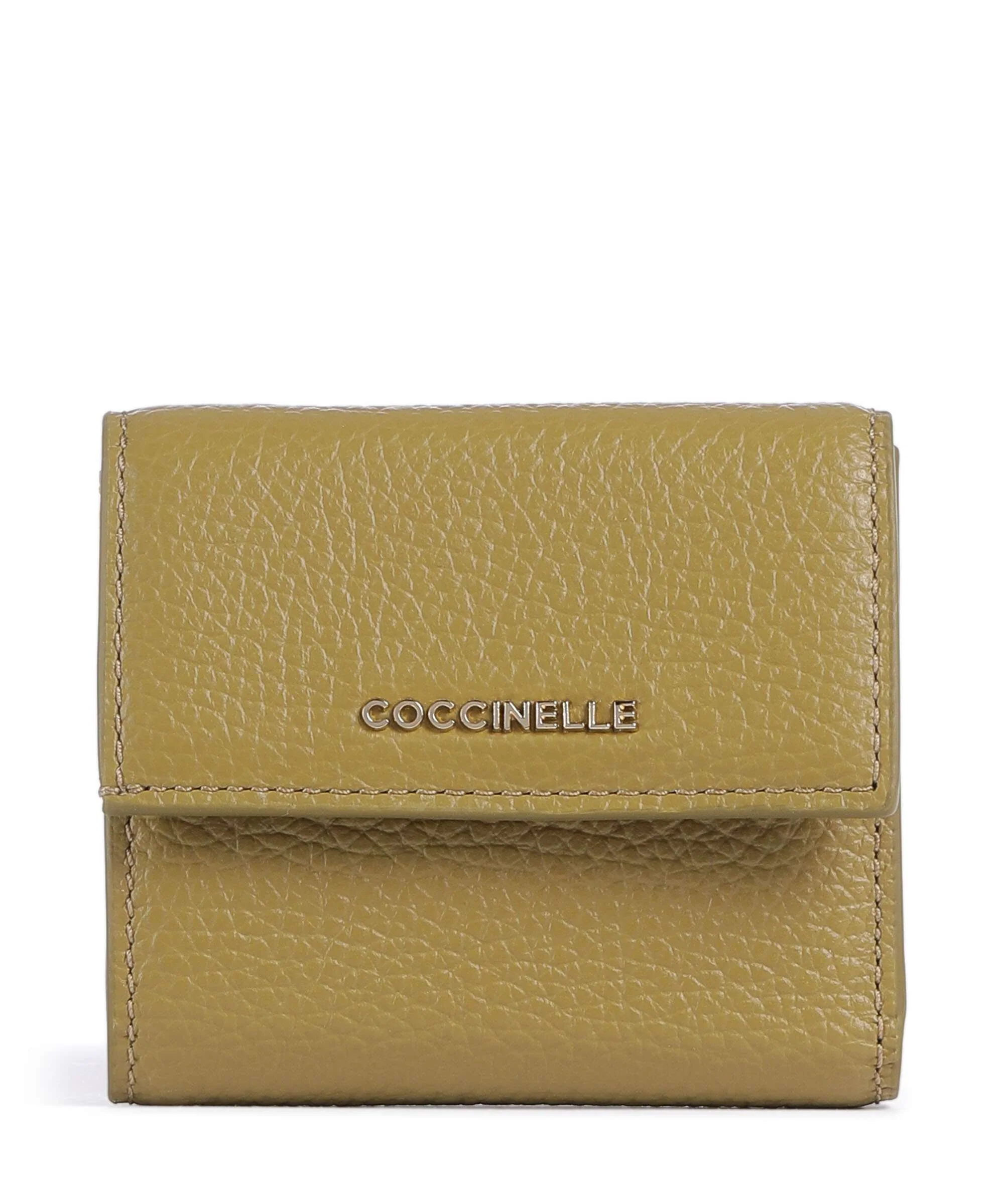 Coccinelle Metallic Soft Portafoglio seagrass