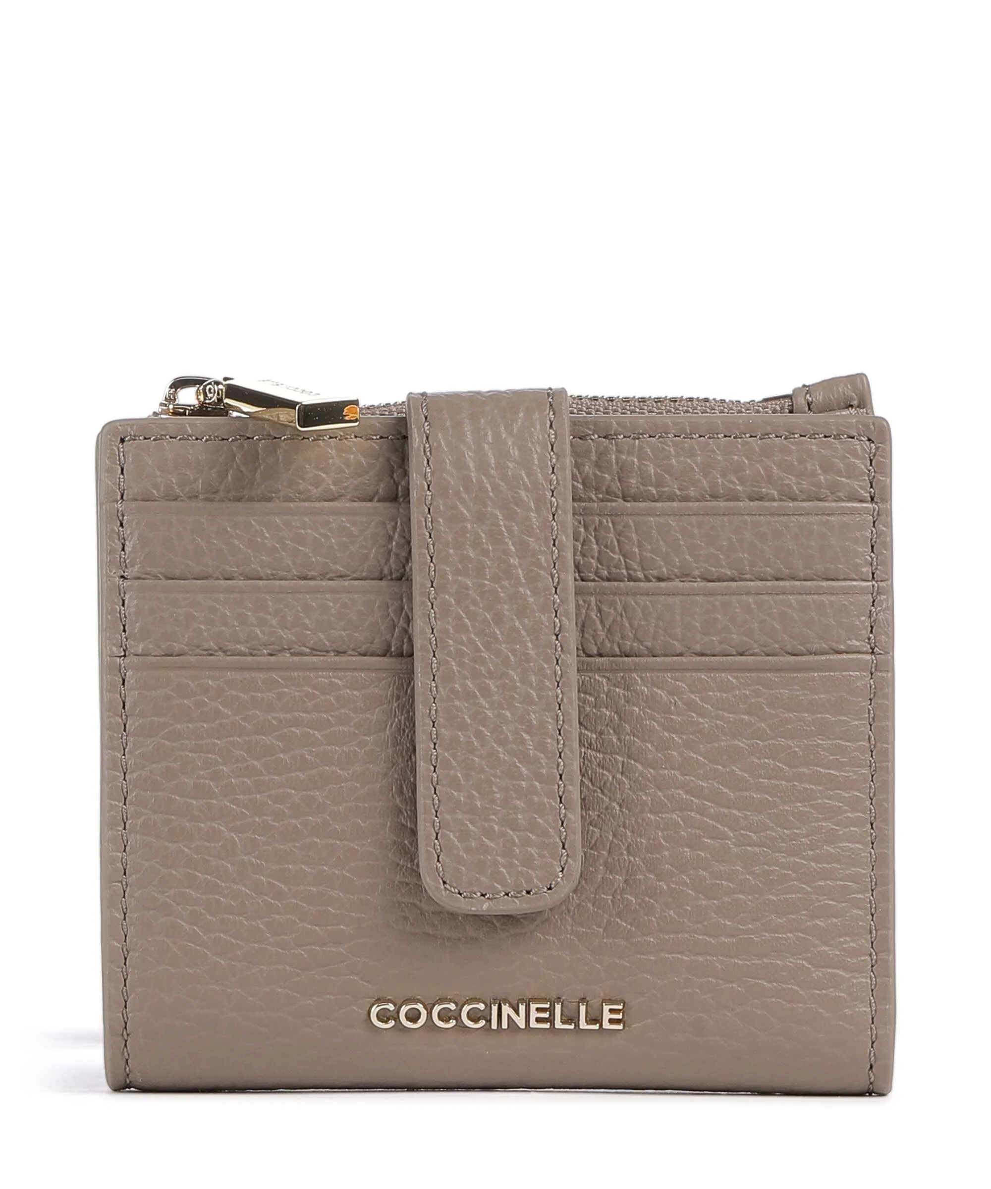 Coccinelle Metallic Soft Portafoglio warm taupe