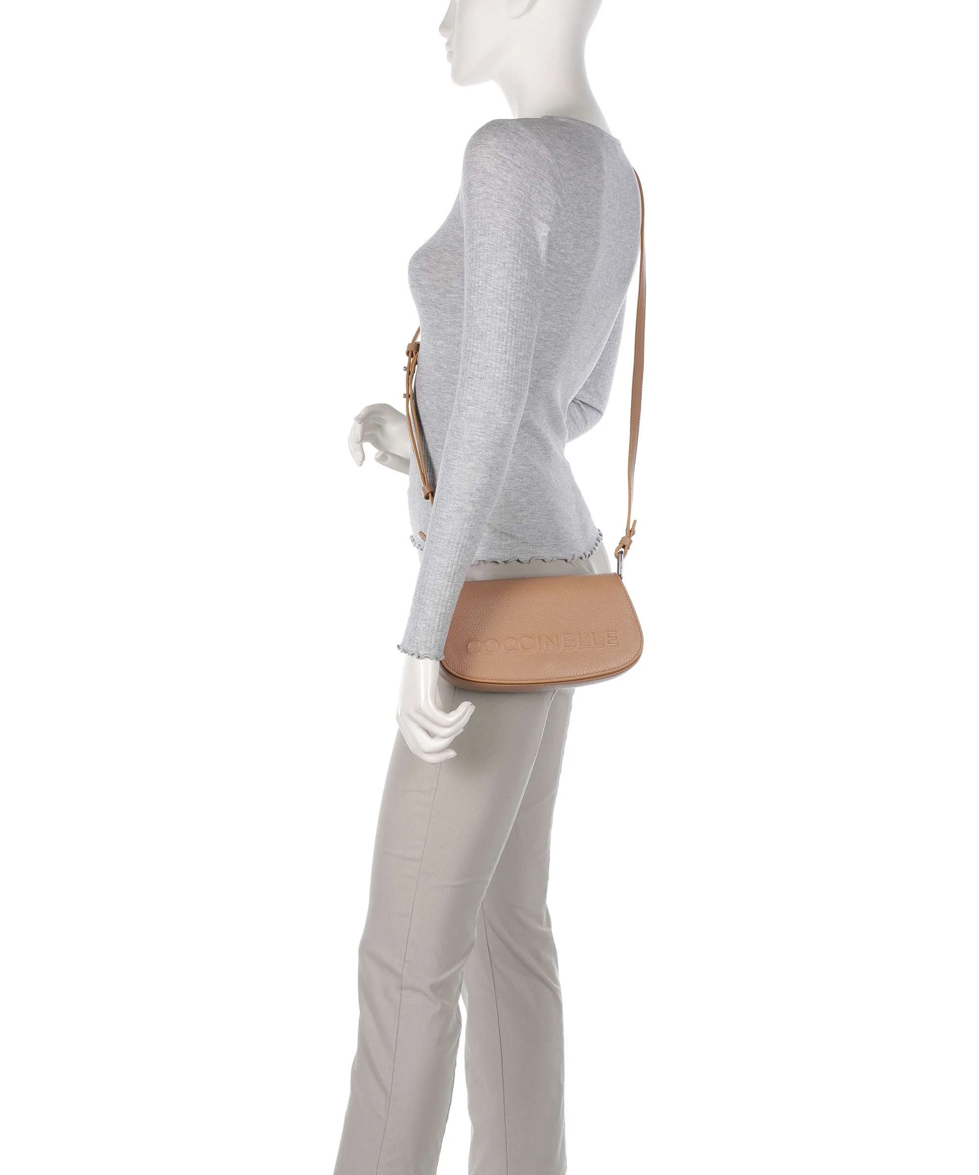 Coccinelle Myrtha Maxi Logo Borsa a spalla skin - Image 4