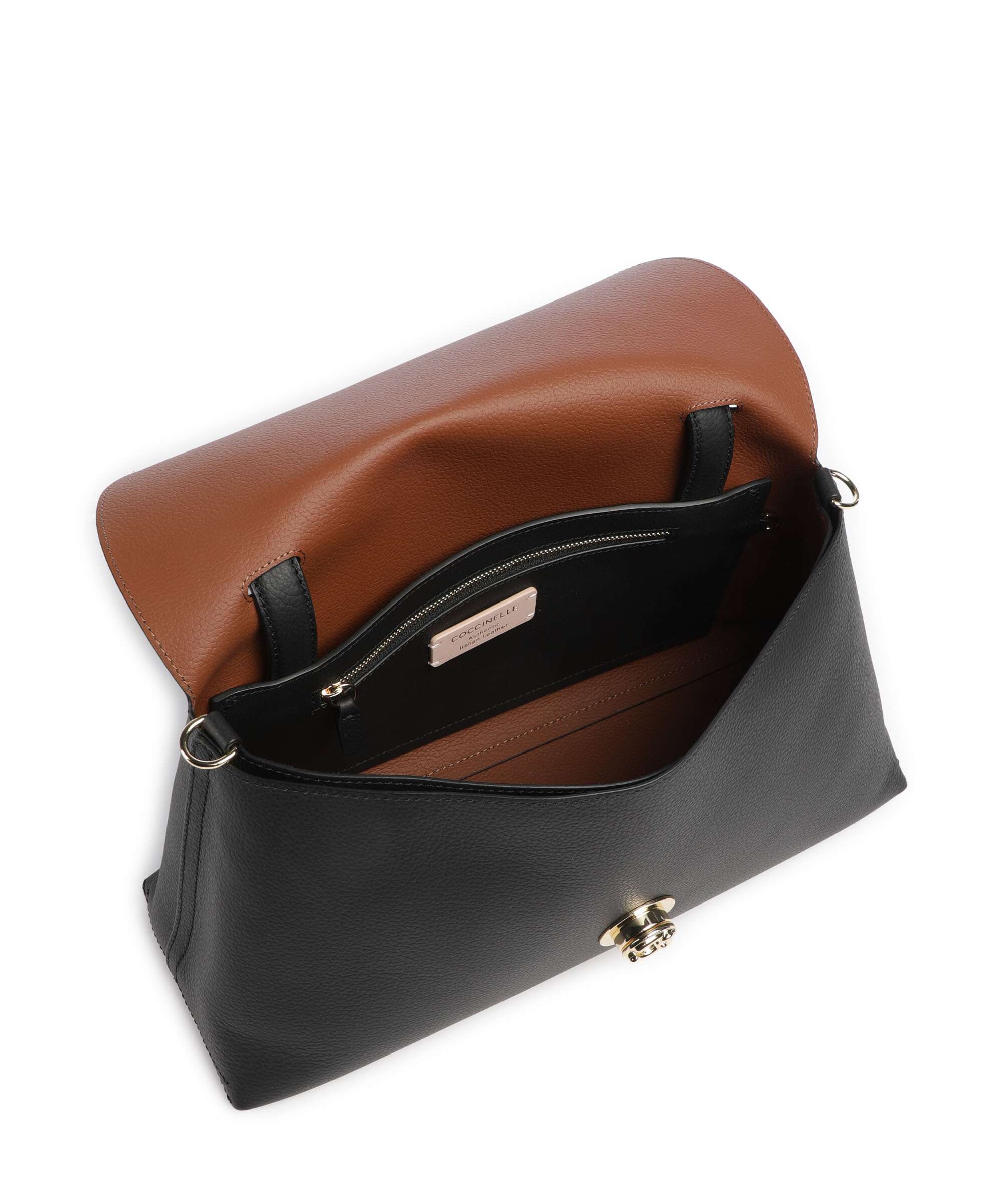 Coccinelle Nikla Borsa a mano noir/cognac - Image 5
