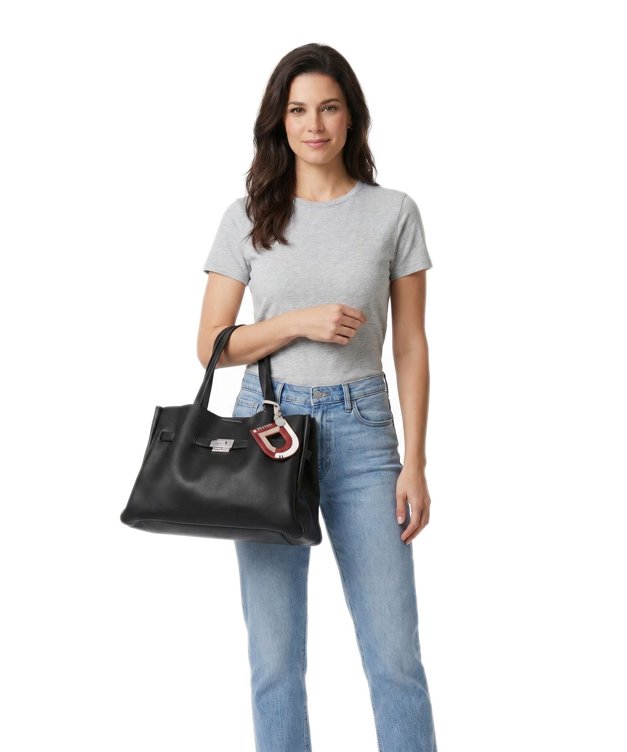 DKNY Bryar Large Borsa a mano black/silver - Image 3