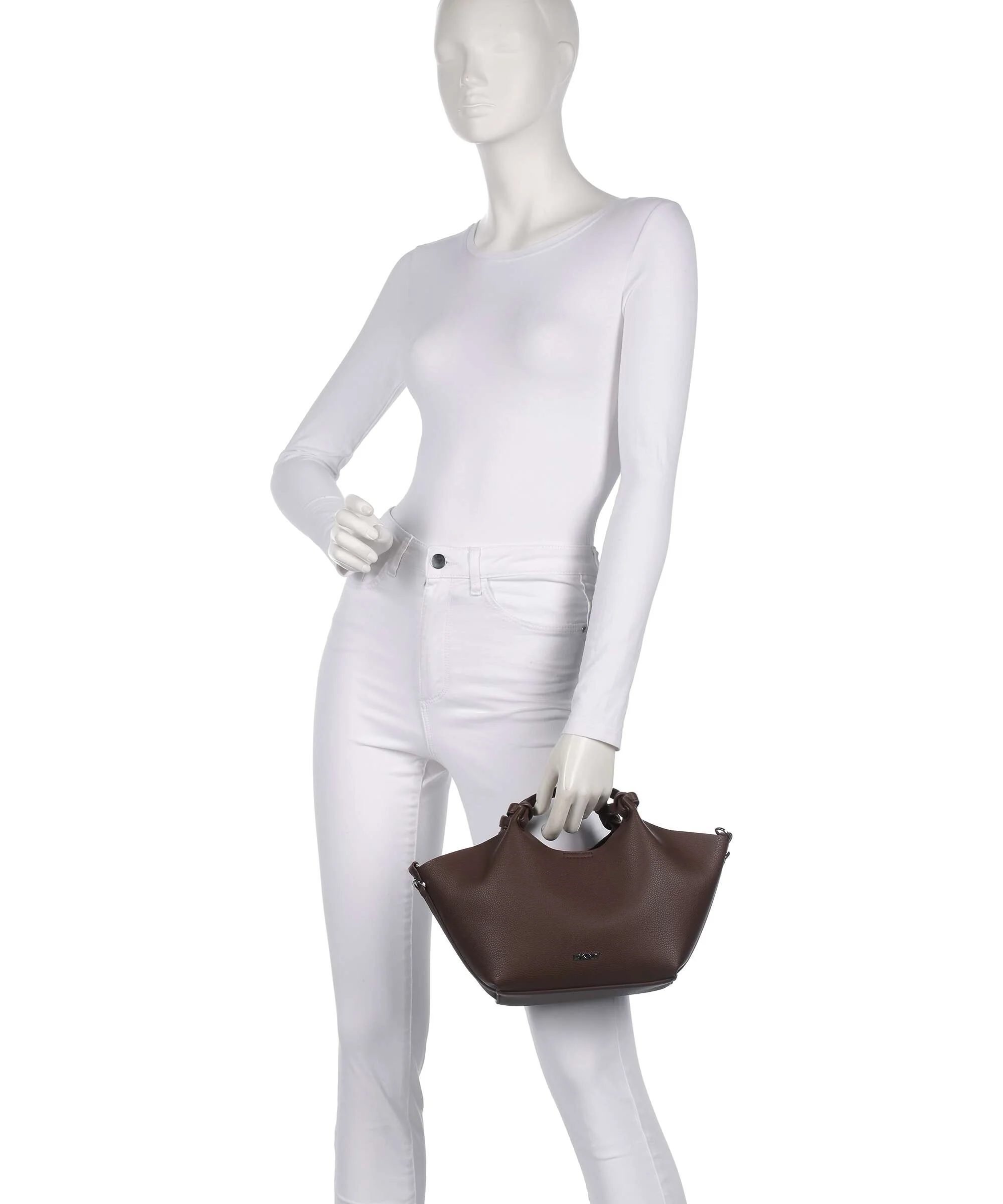 DKNY Paula Small Borsa a mano chocolate - Image 3