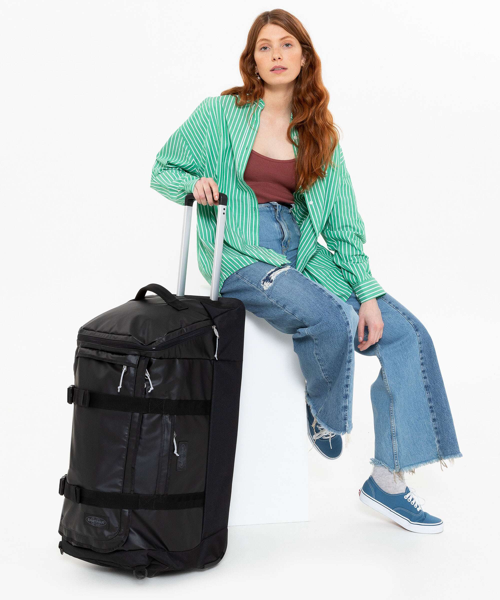 Eastpak Perce Wheel M Zaino trolley tarp black - Image 3