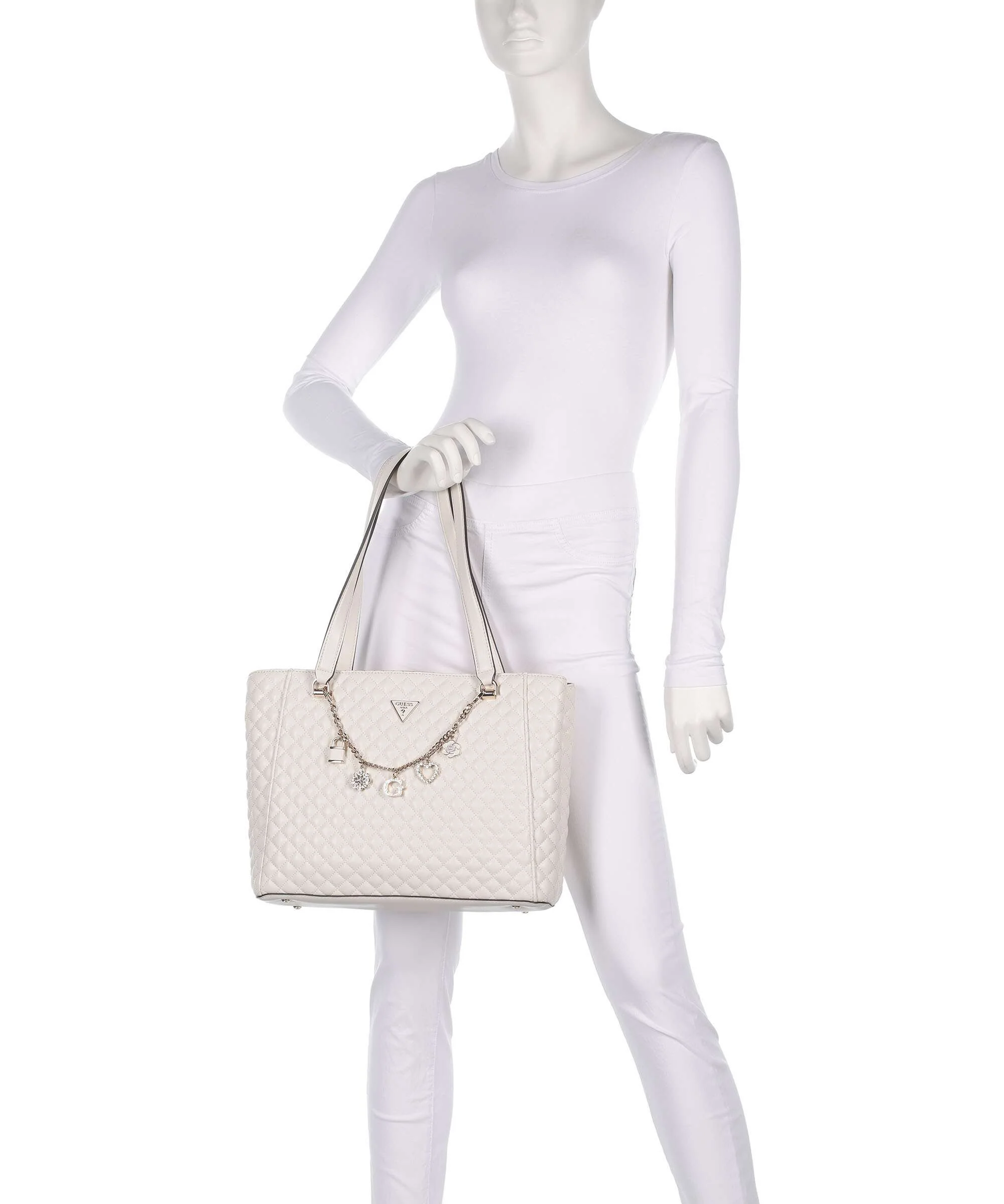 Guess Everlee Borsa shopper offwhite - Image 4