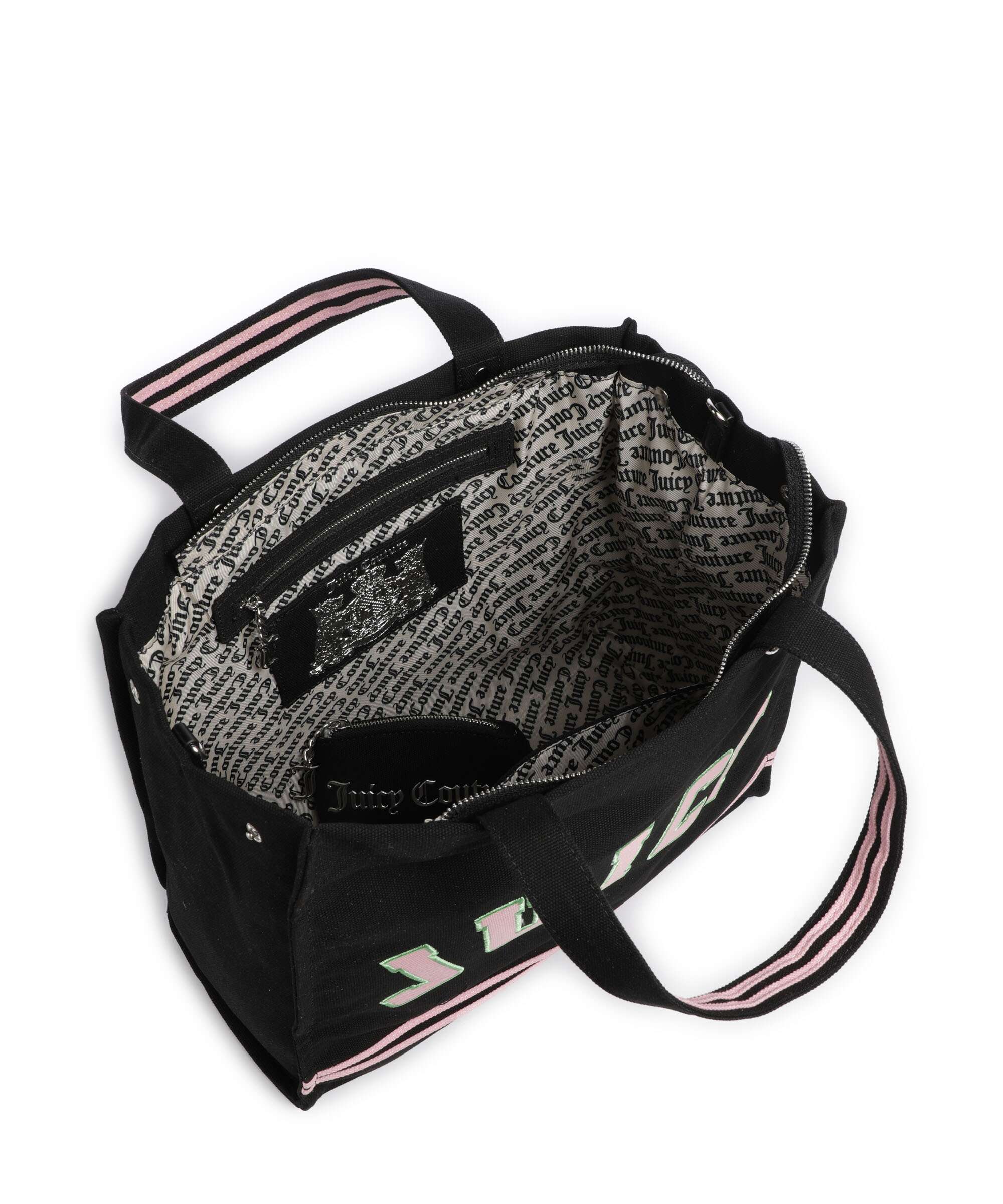 Juicy Couture Iris Patch Canvas L Borsa shopper black/juicy pink - Image 7