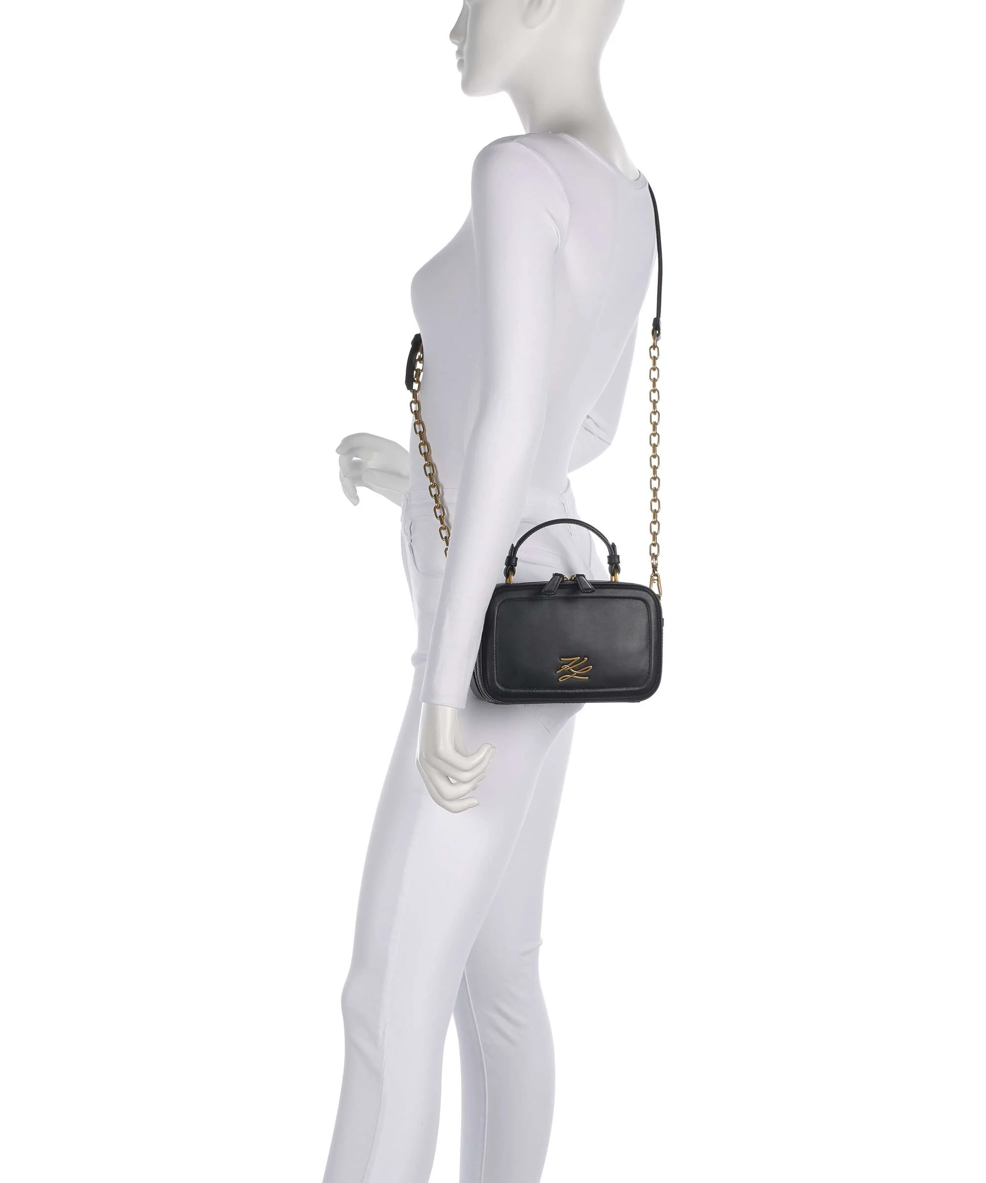 Karl Lagerfeld K/Autograph Small Borsa a tracolla black/gold - Image 3
