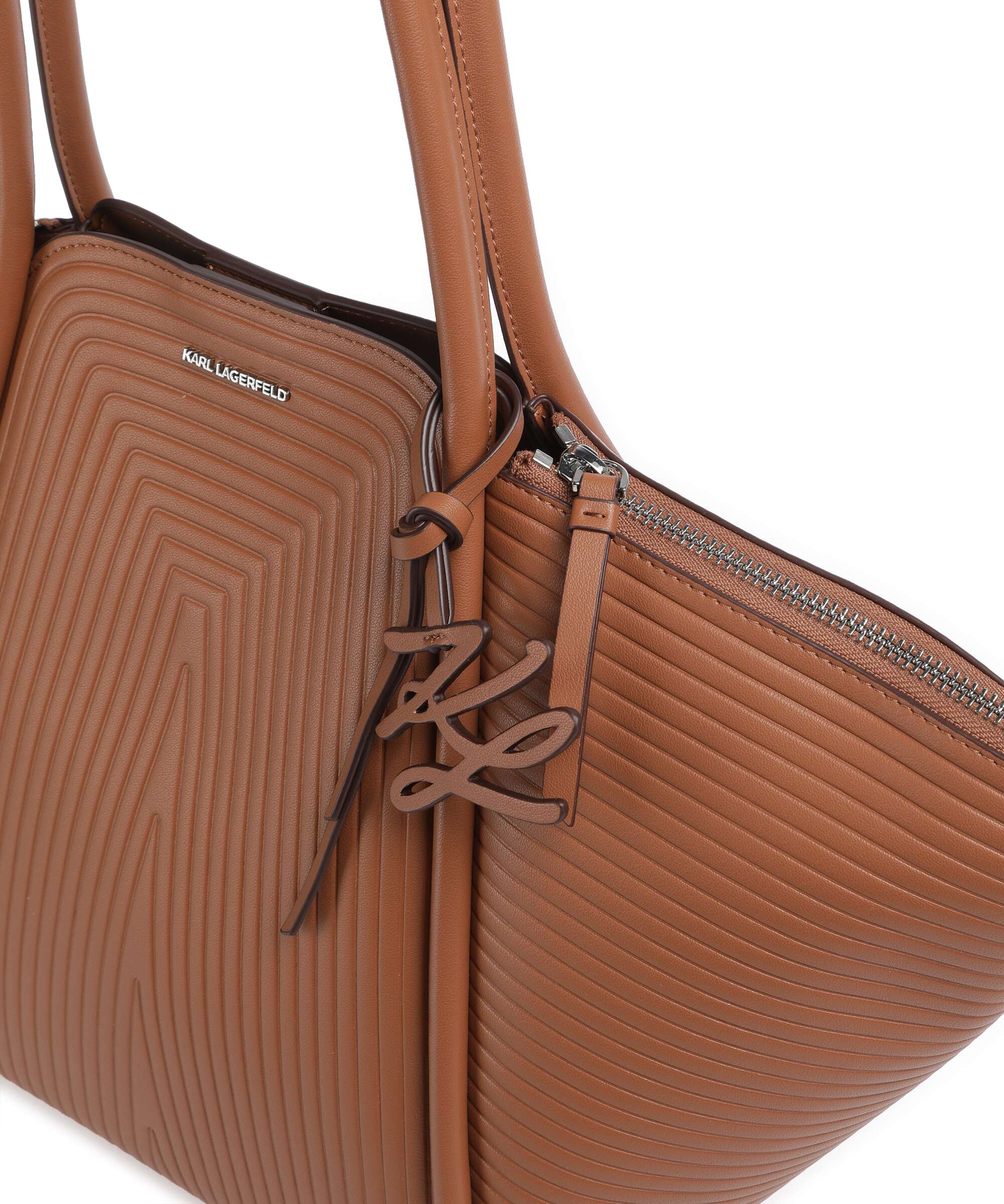 Karl Lagerfeld K/Wellen Medium Borsa shopper dark tan - Image 4
